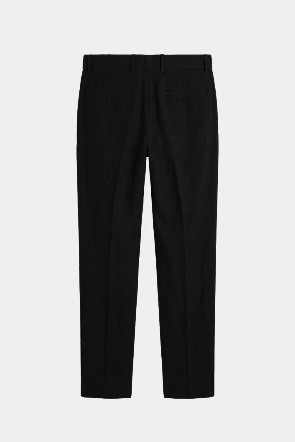 Black Linen Relaxed Pants