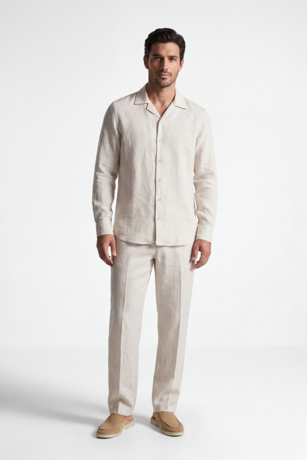 Ivory Linen Relaxed Set