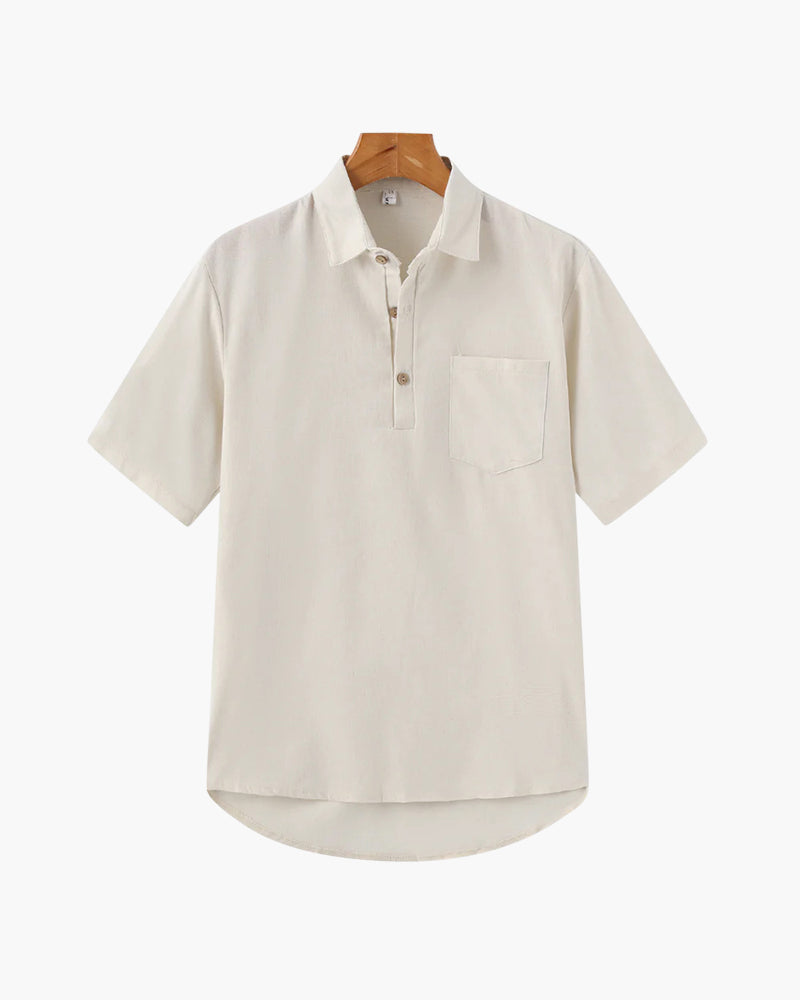 Casablanca Linen Polo Shirt - Effortless Elegance and Comfort