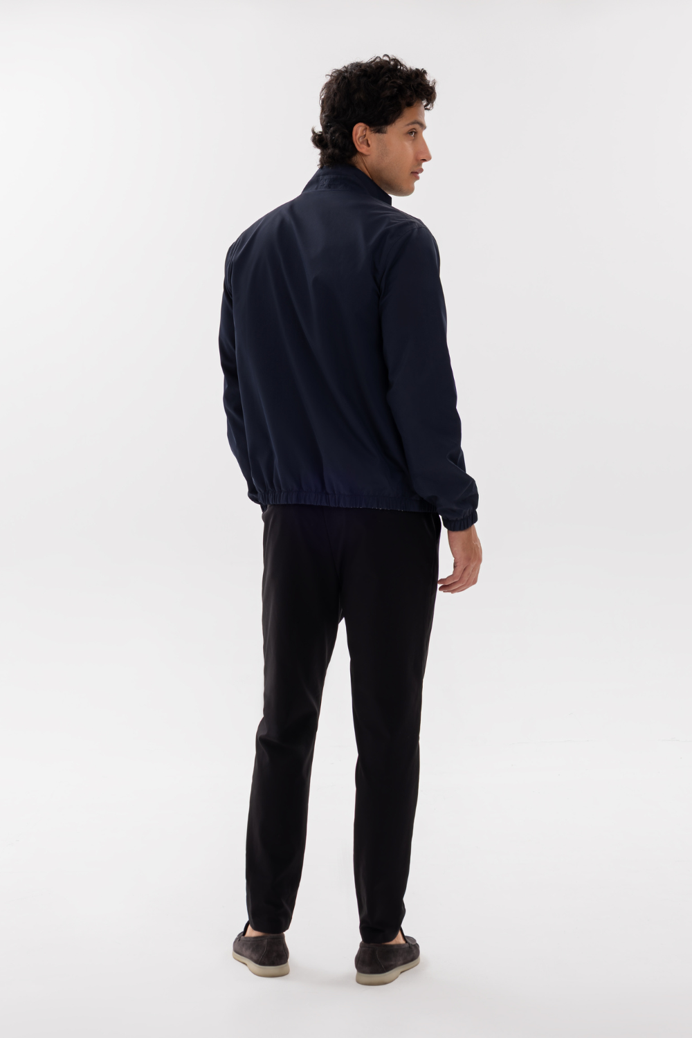 NAVY REVERSIBLE BOMBER JACKET