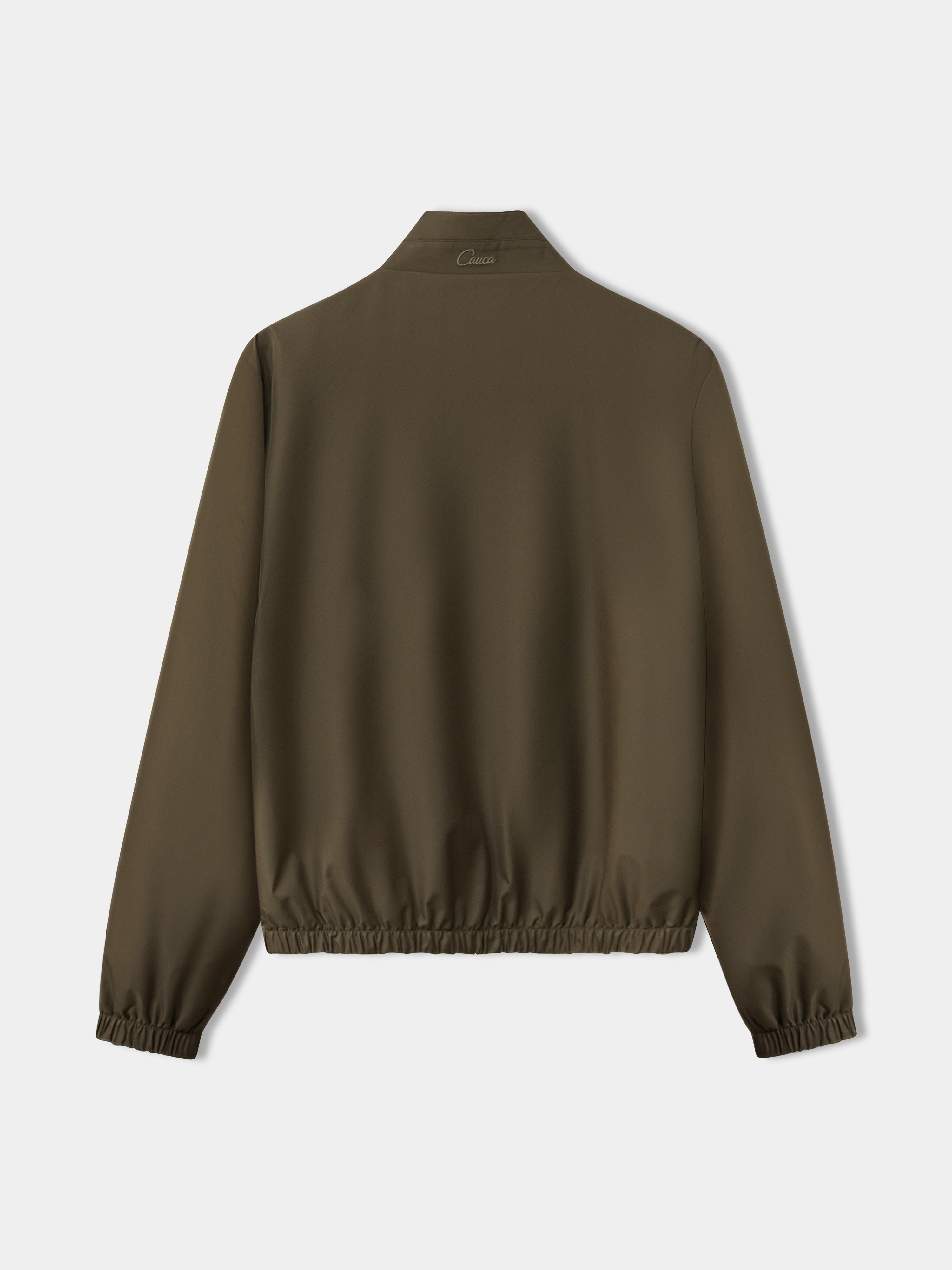 Deep Taupe Reversible Bomber Jacket
