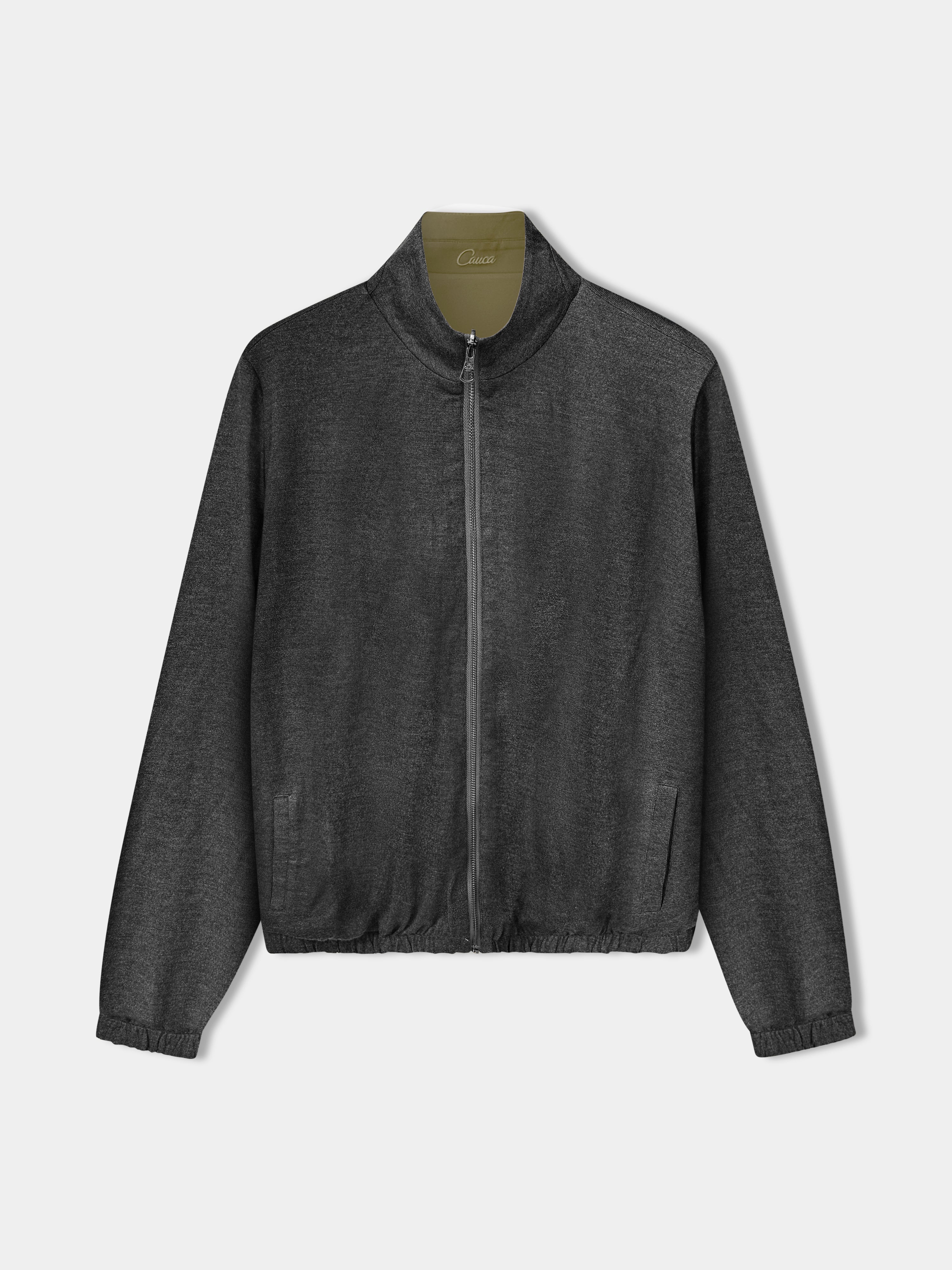 Olive Green Reversible Bomber Jacket