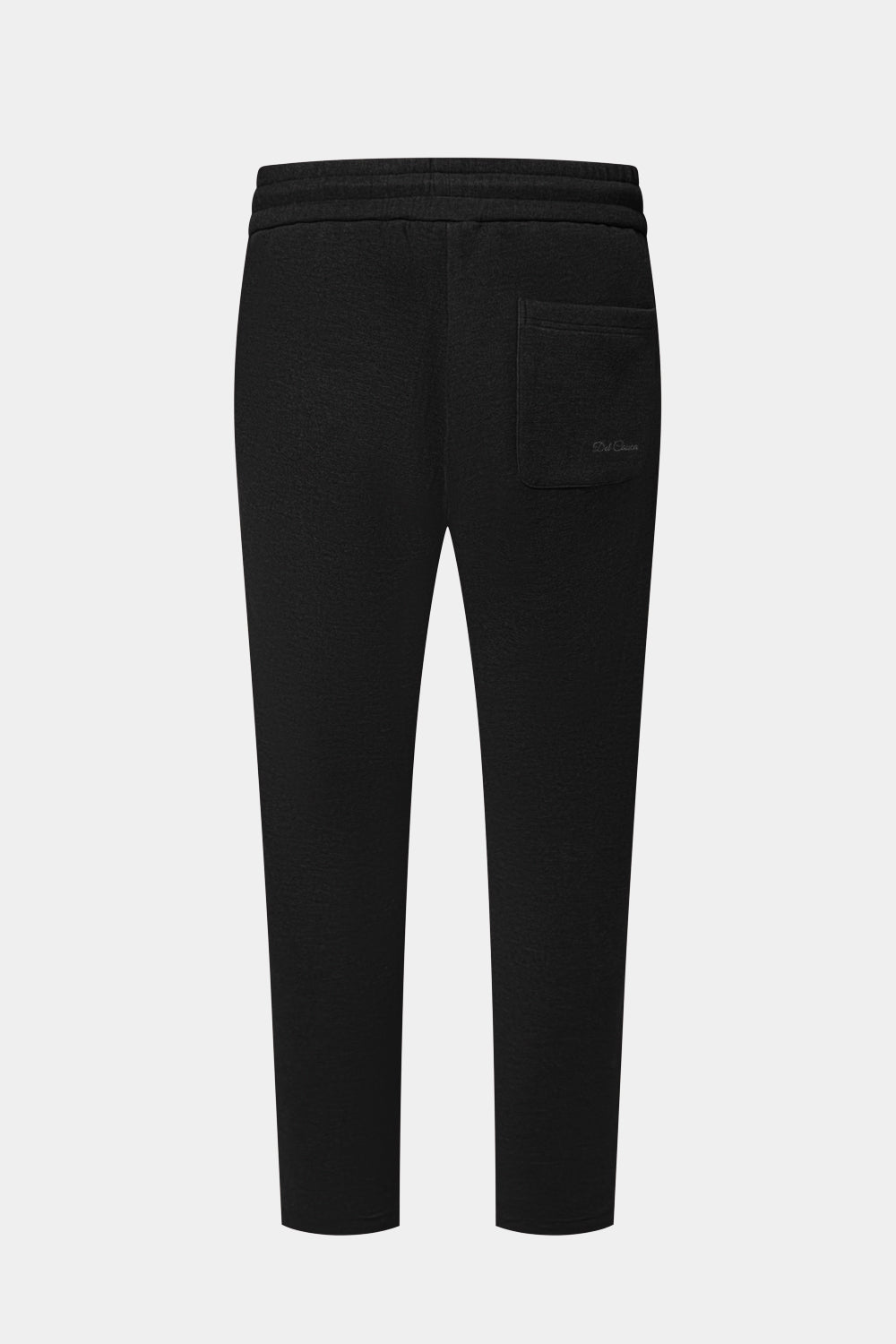 BLACK WOOL TRACK PANTS