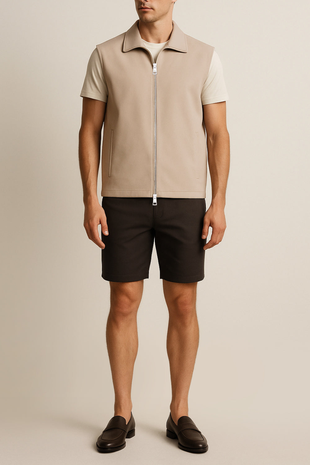 BEIGE TECH GILET