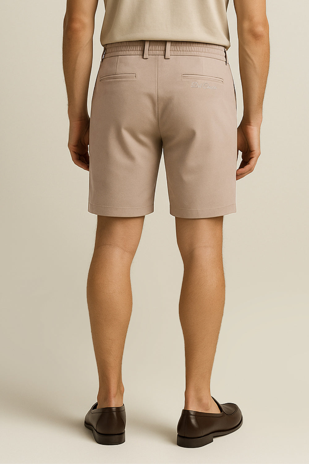 BEIGE TECH SHORTS