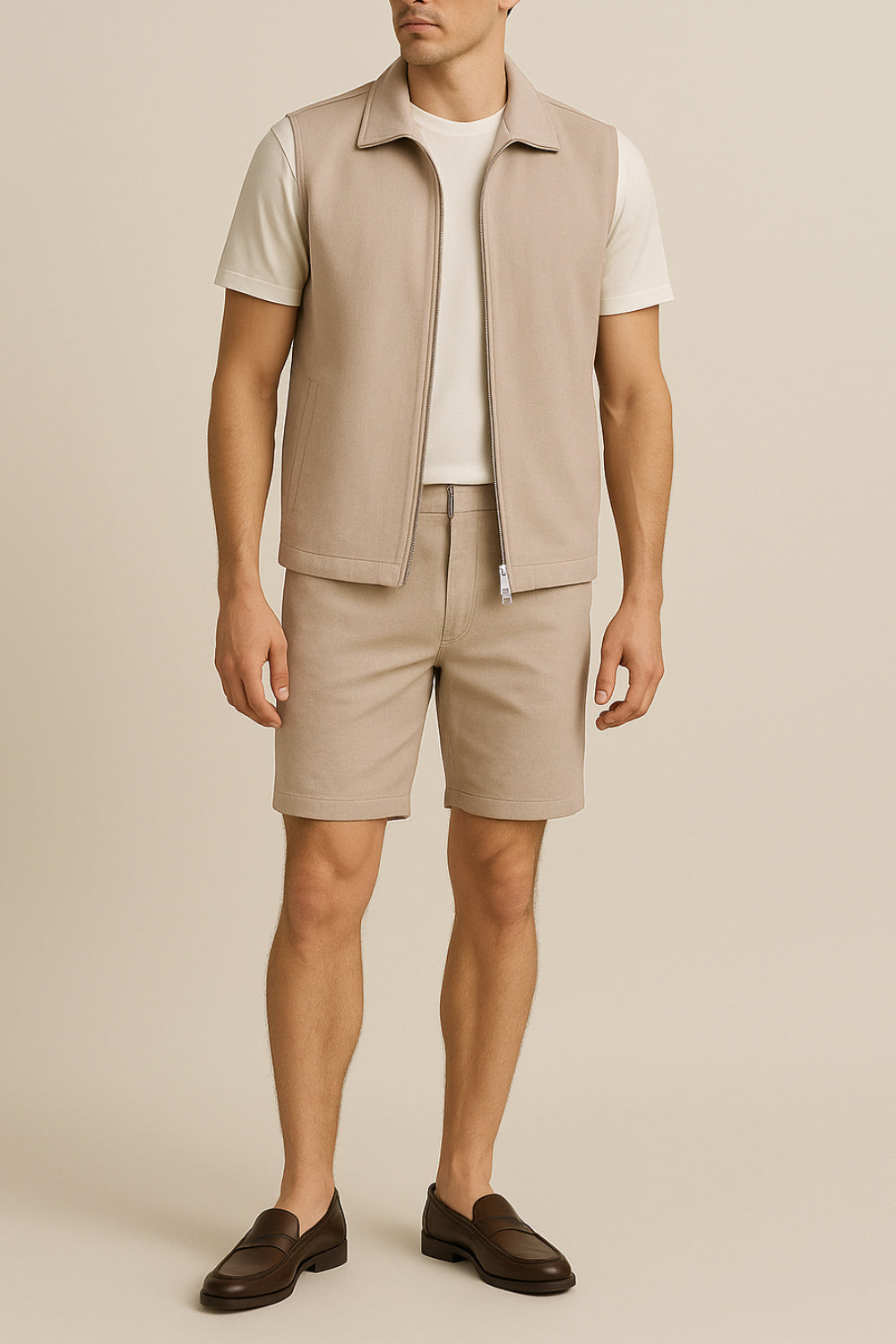 BEIGE TECH GILET