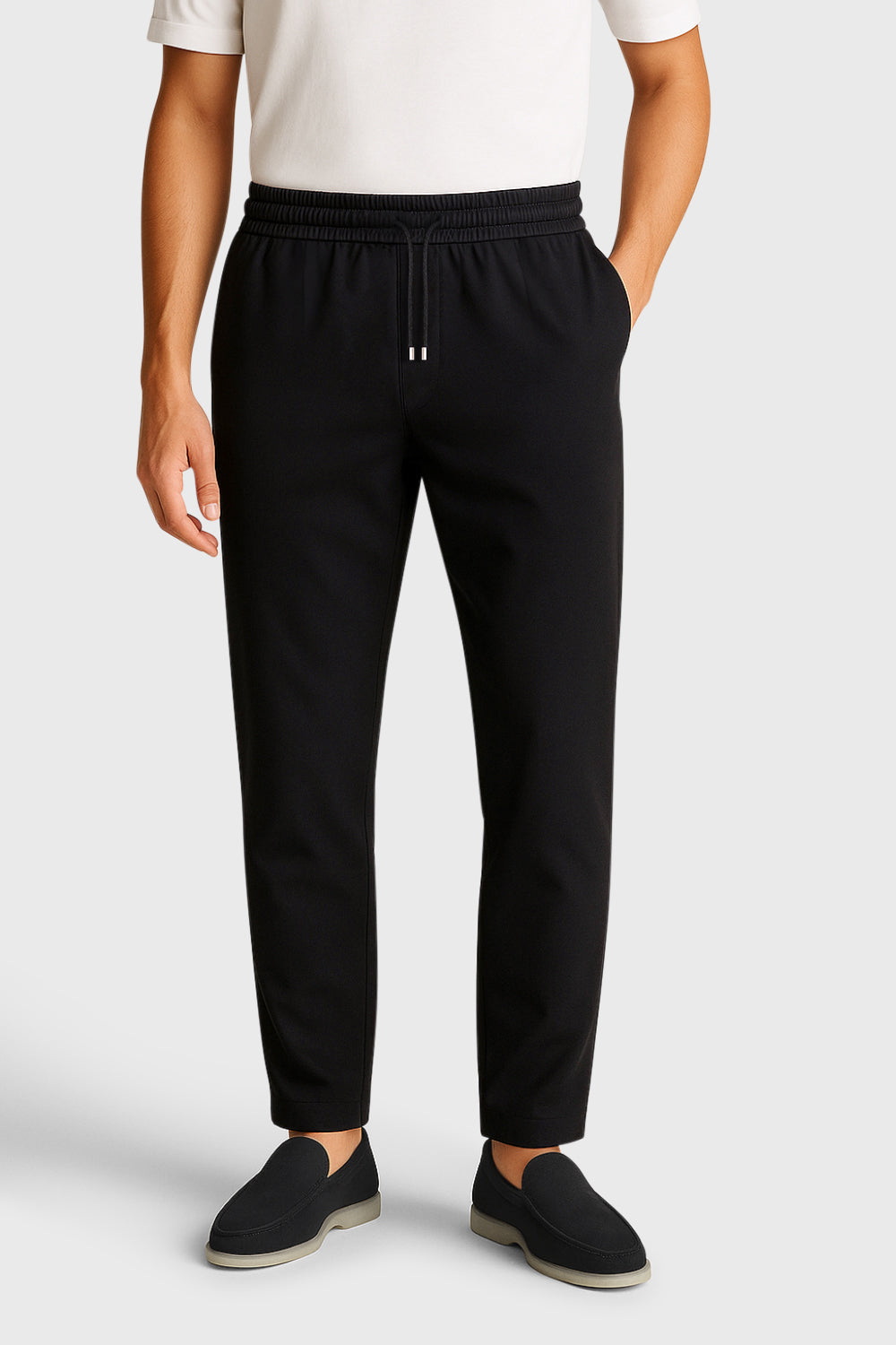 BLACK SMART PANTS