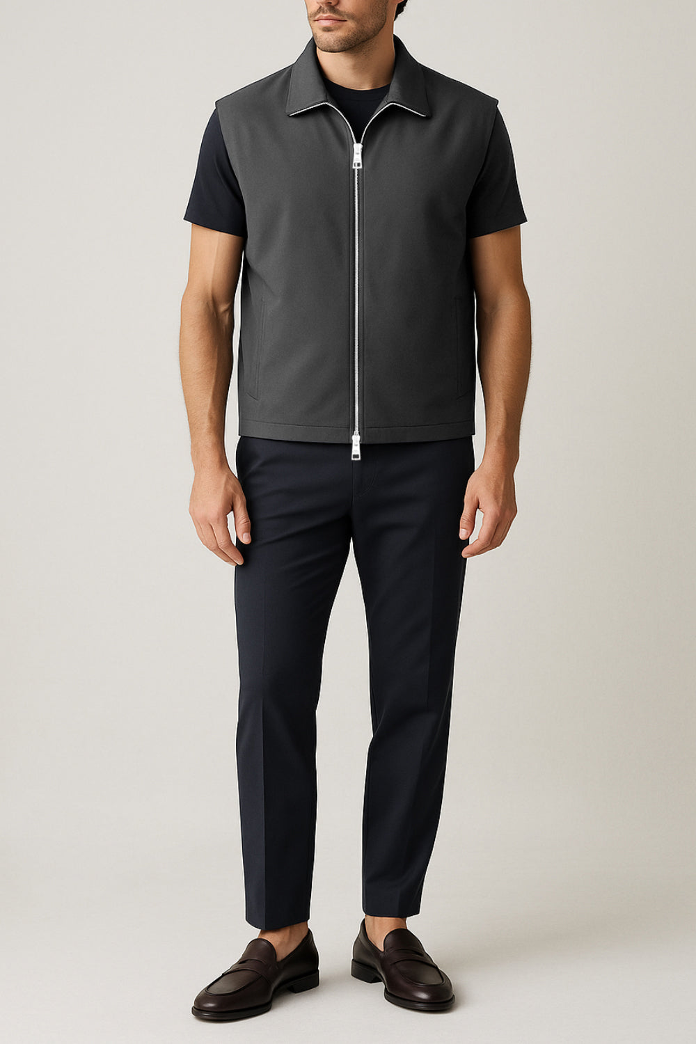 DARK GREY TECH GILET