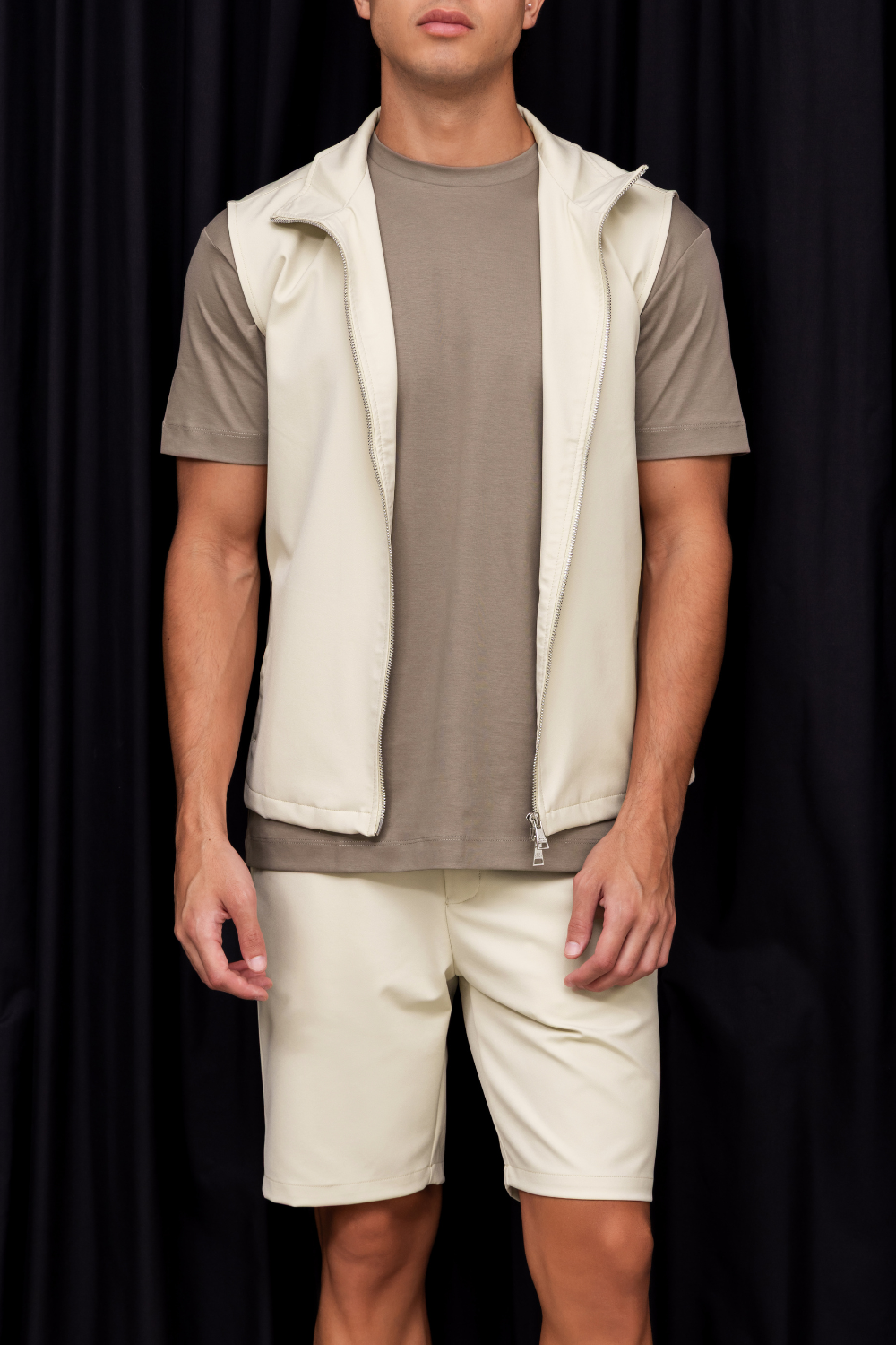 BEIGE TECH GILET