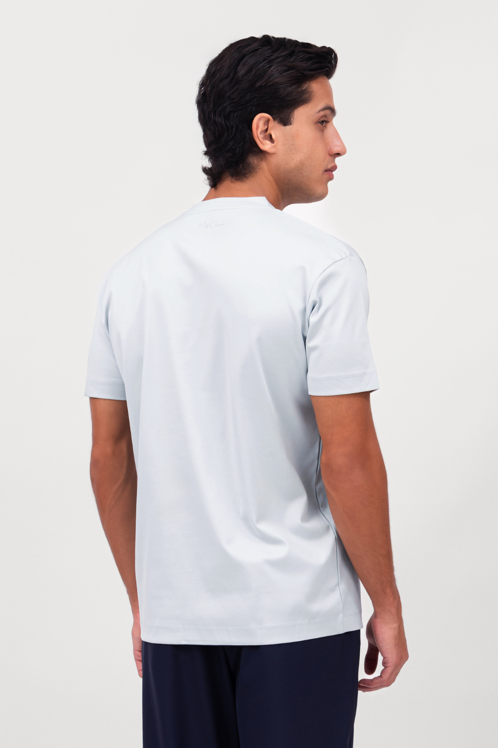 LIGHT BLUE MERCERIZED T-SHIRT