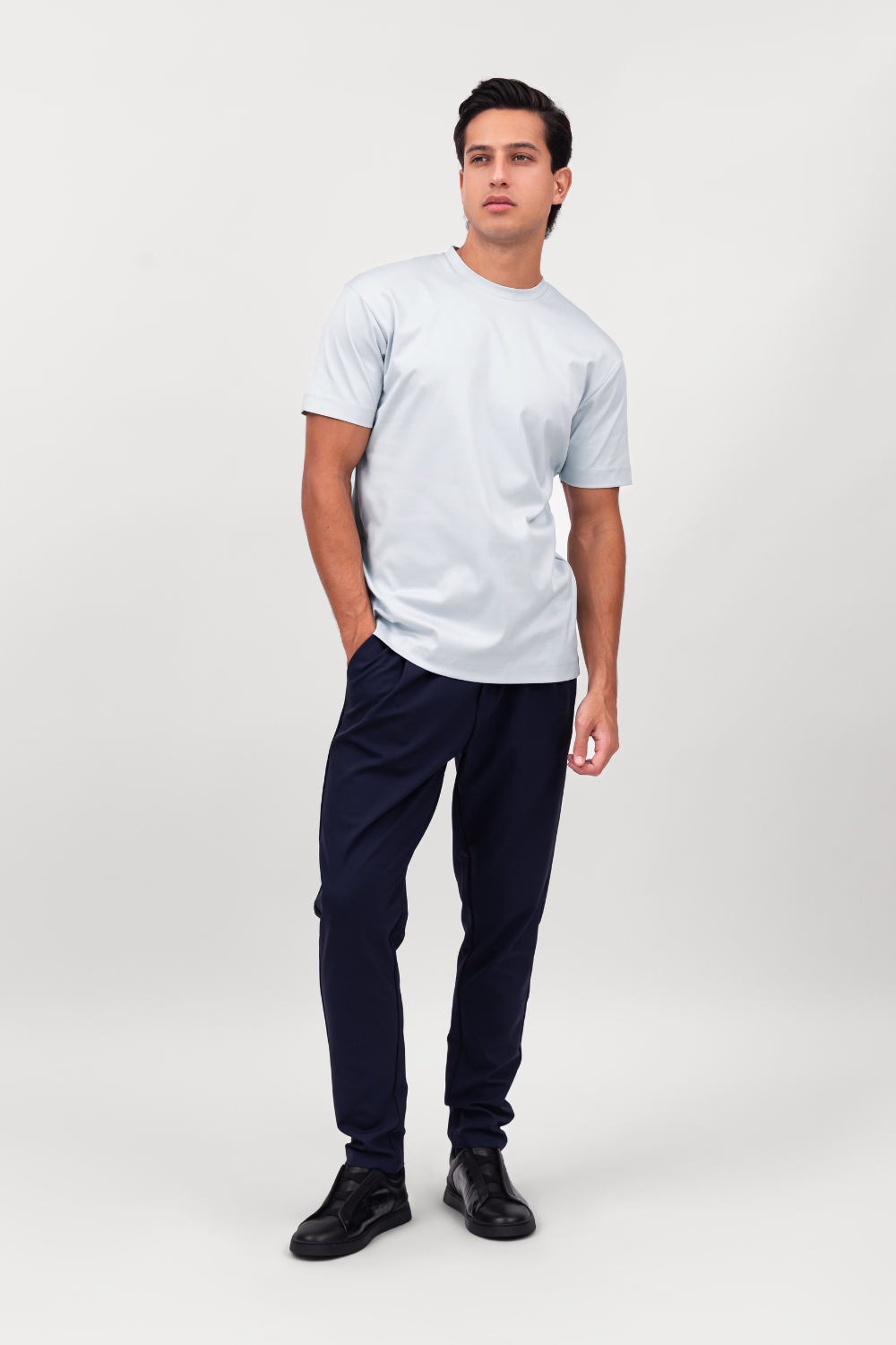 NAVY BLUE SMART PANTS