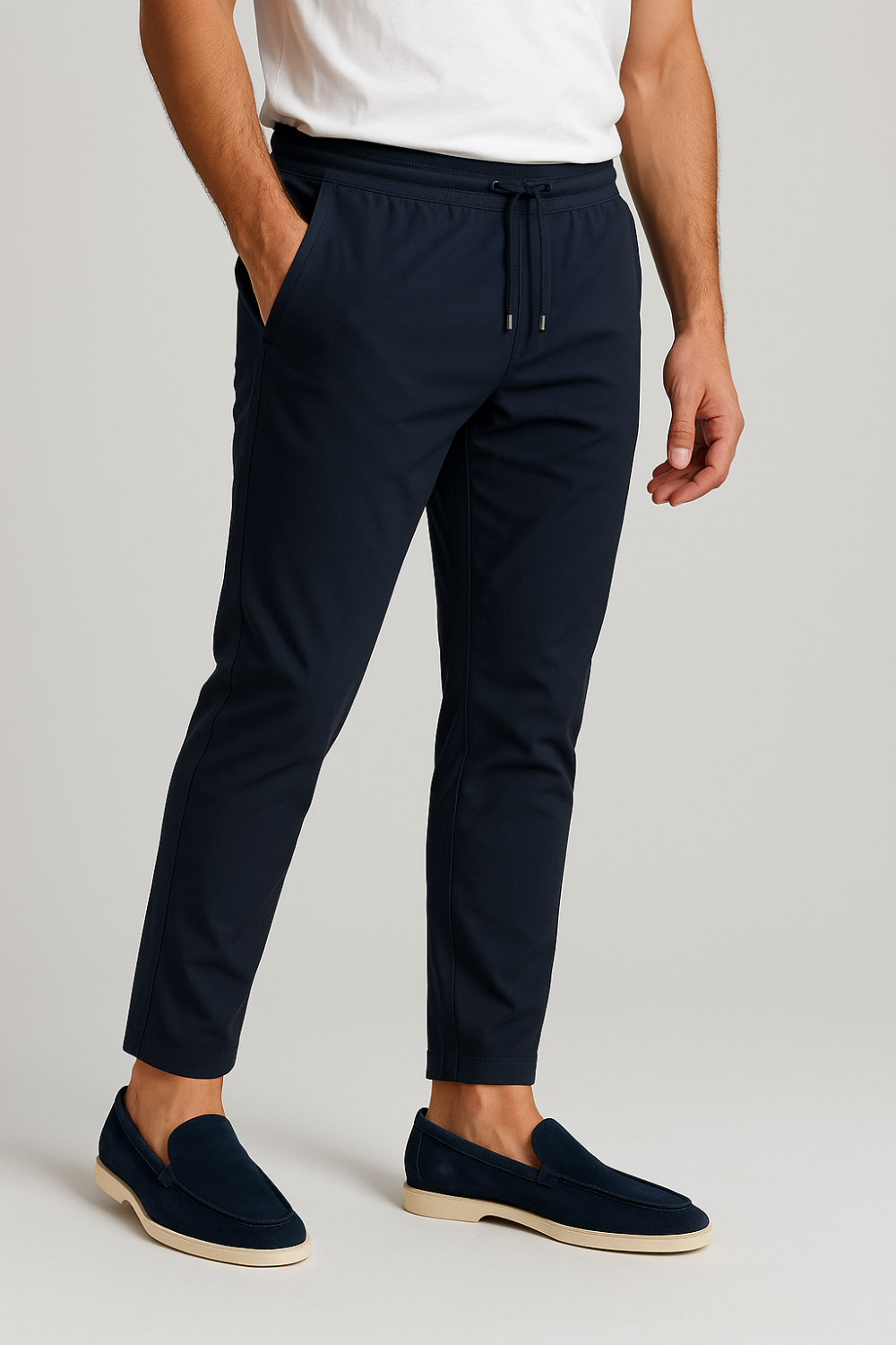 NAVY BLUE SMART PANTS
