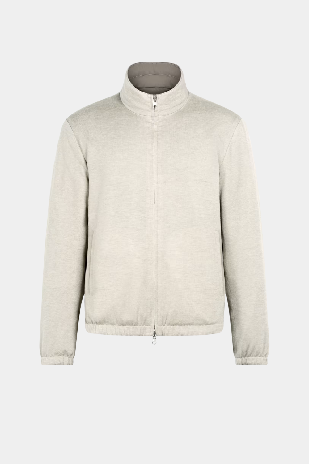 TAUPE REVERSIBLE BOMBER JACKET