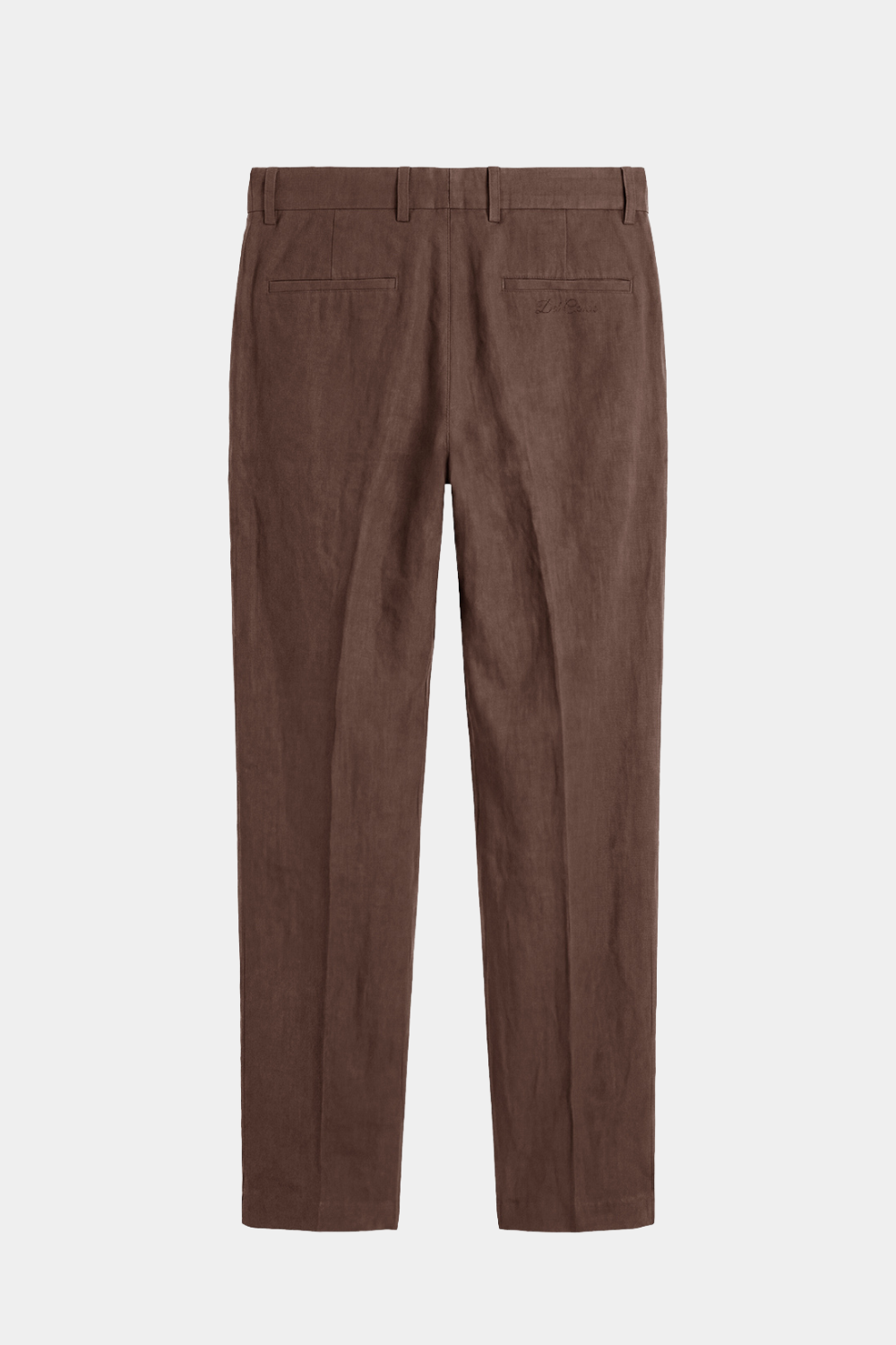 Brown Linen Relaxed Pants