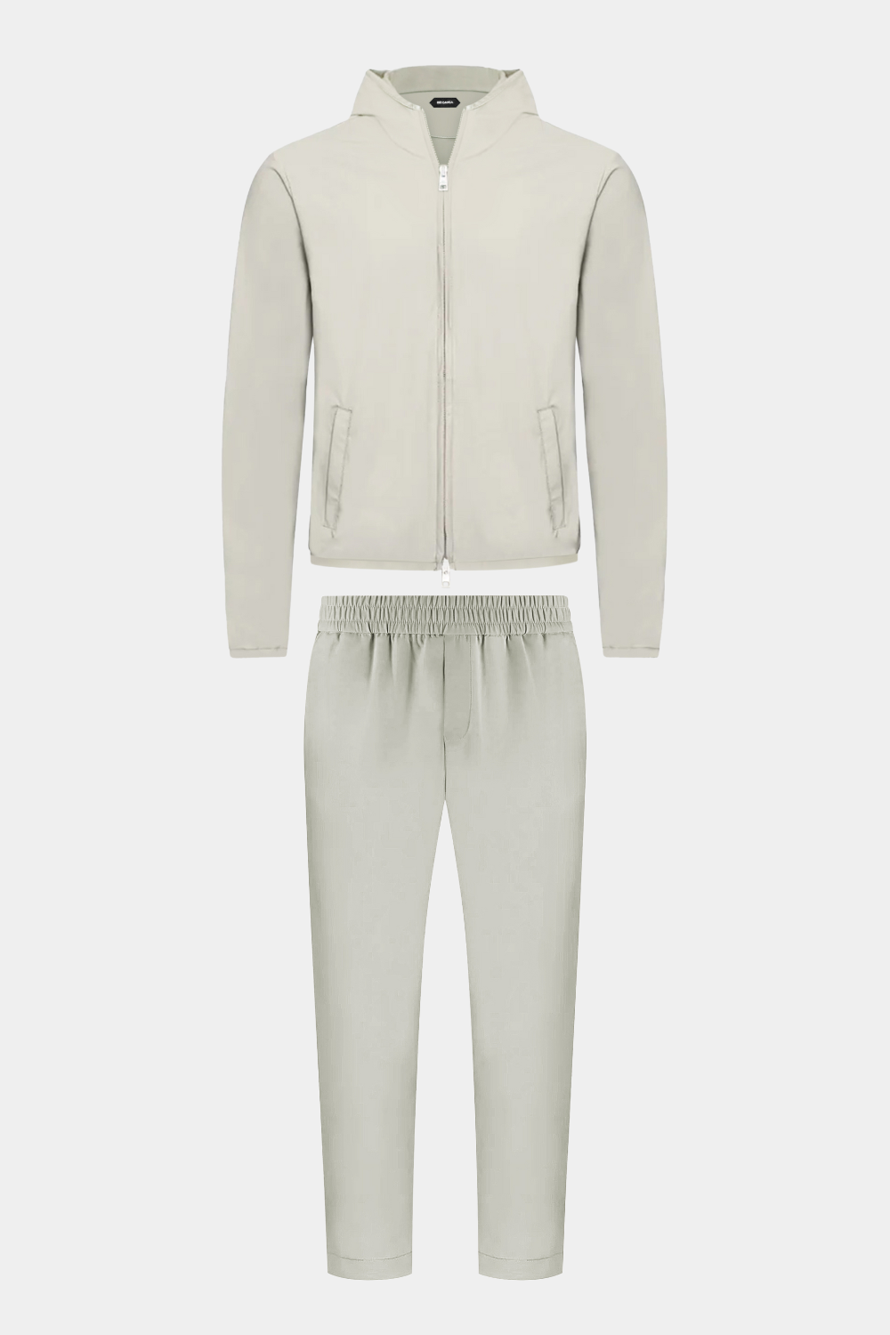 LIGHT GREY HOODED TECH SUIT