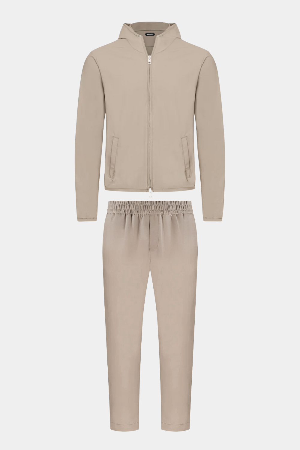 BEIGE HOODED TECH SUIT
