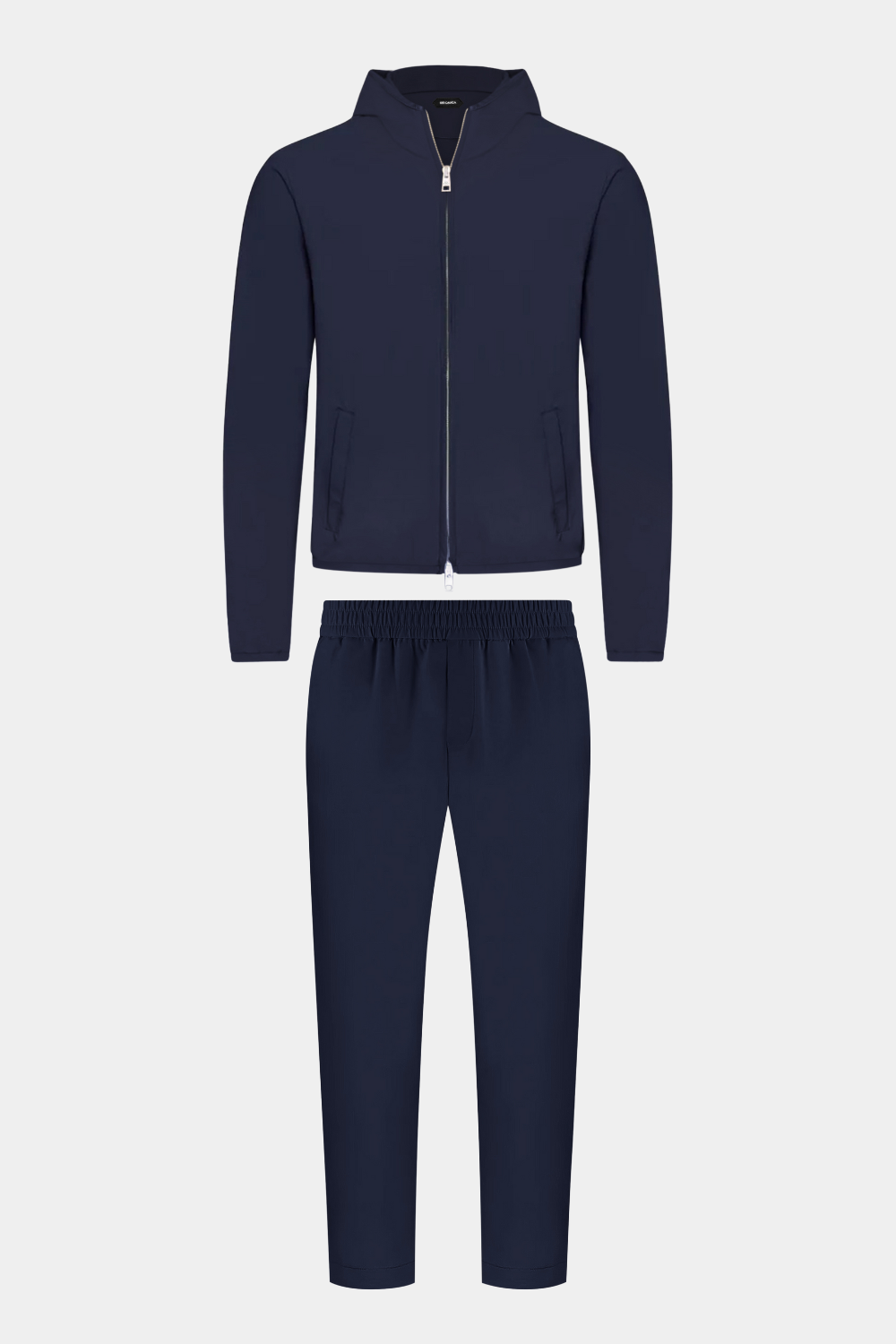 NAVY BLUE HOODED TECH SUIT