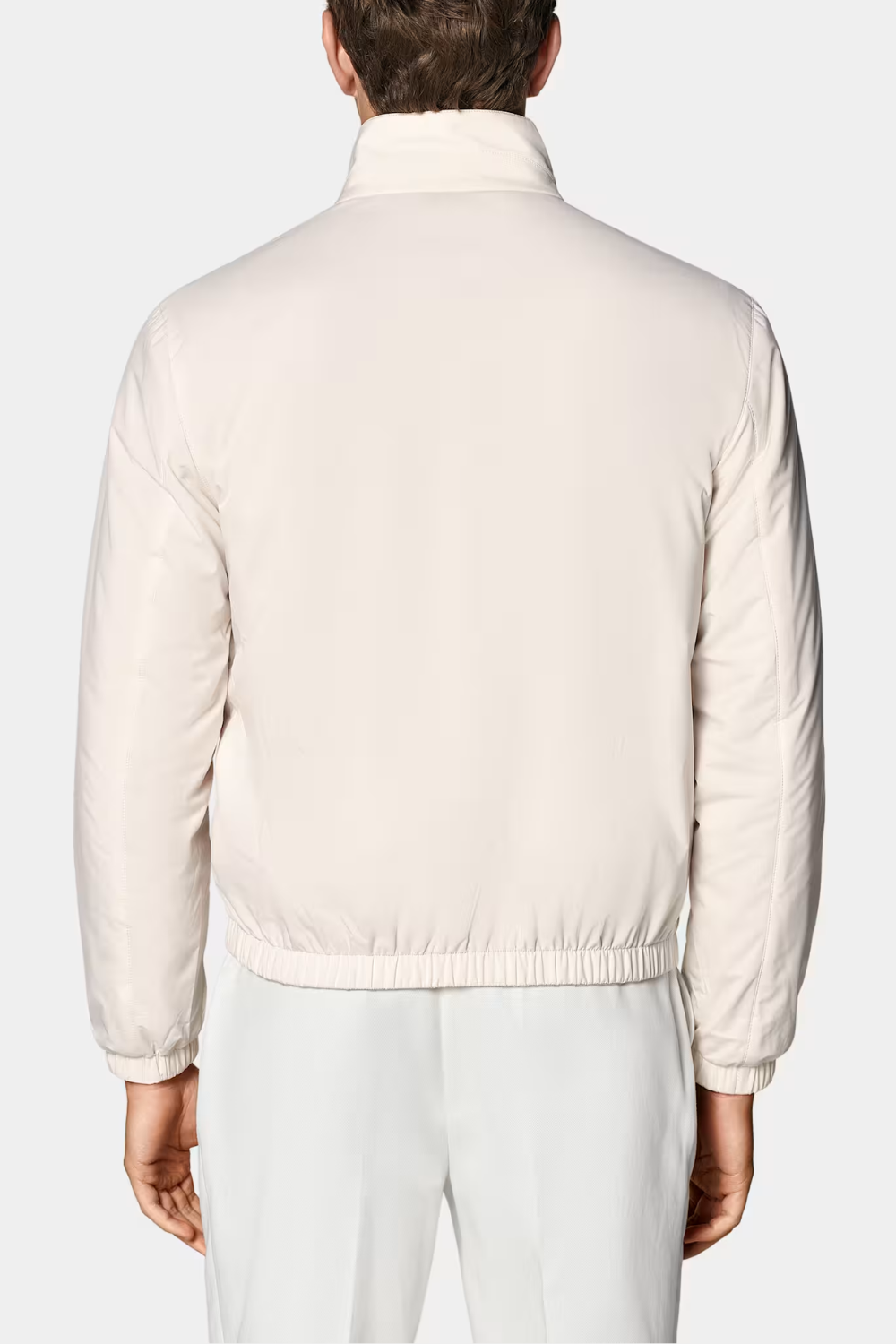 IVORY REVERSIBLE BOMBER JACKET