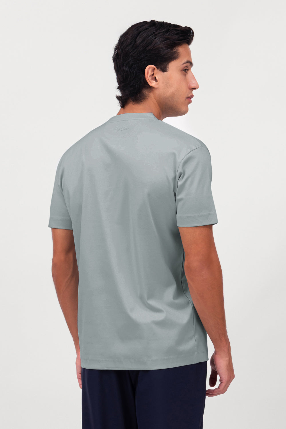 LIGHT BLUE MERCERIZED T-SHIRT