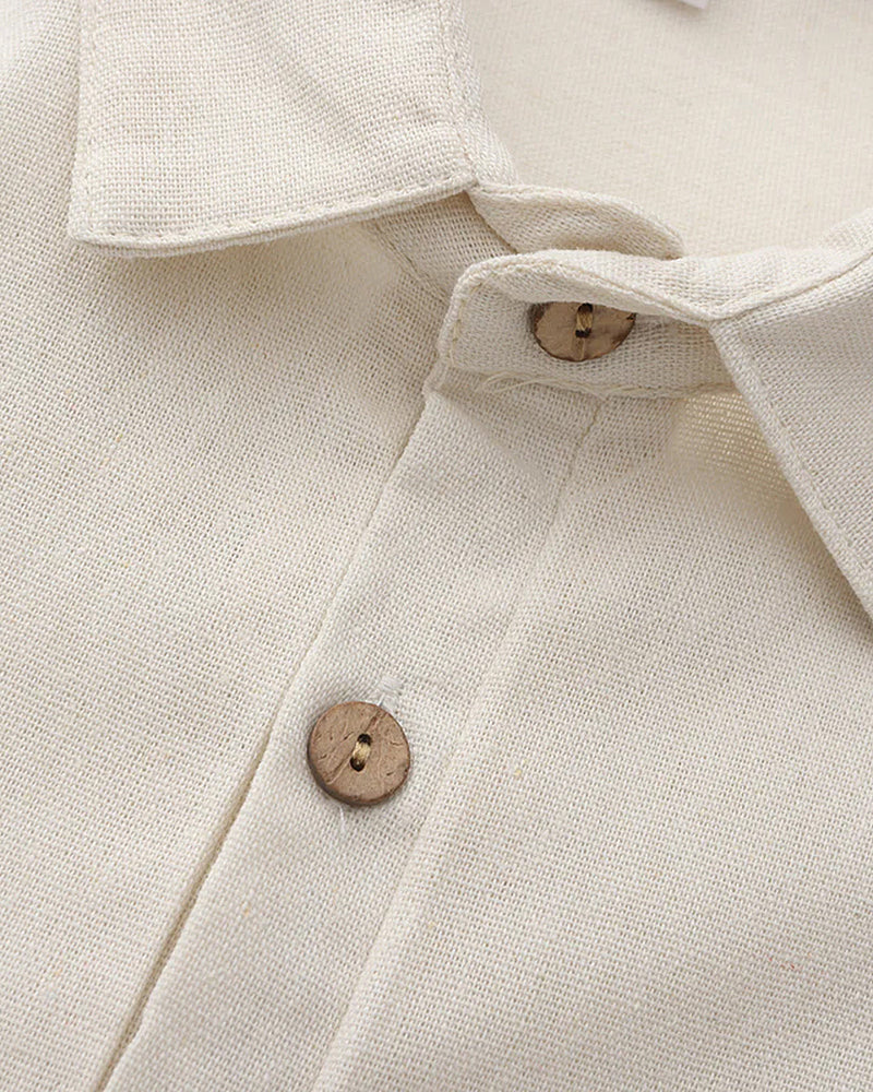 Casablanca Linen Polo Shirt - Effortless Elegance and Comfort