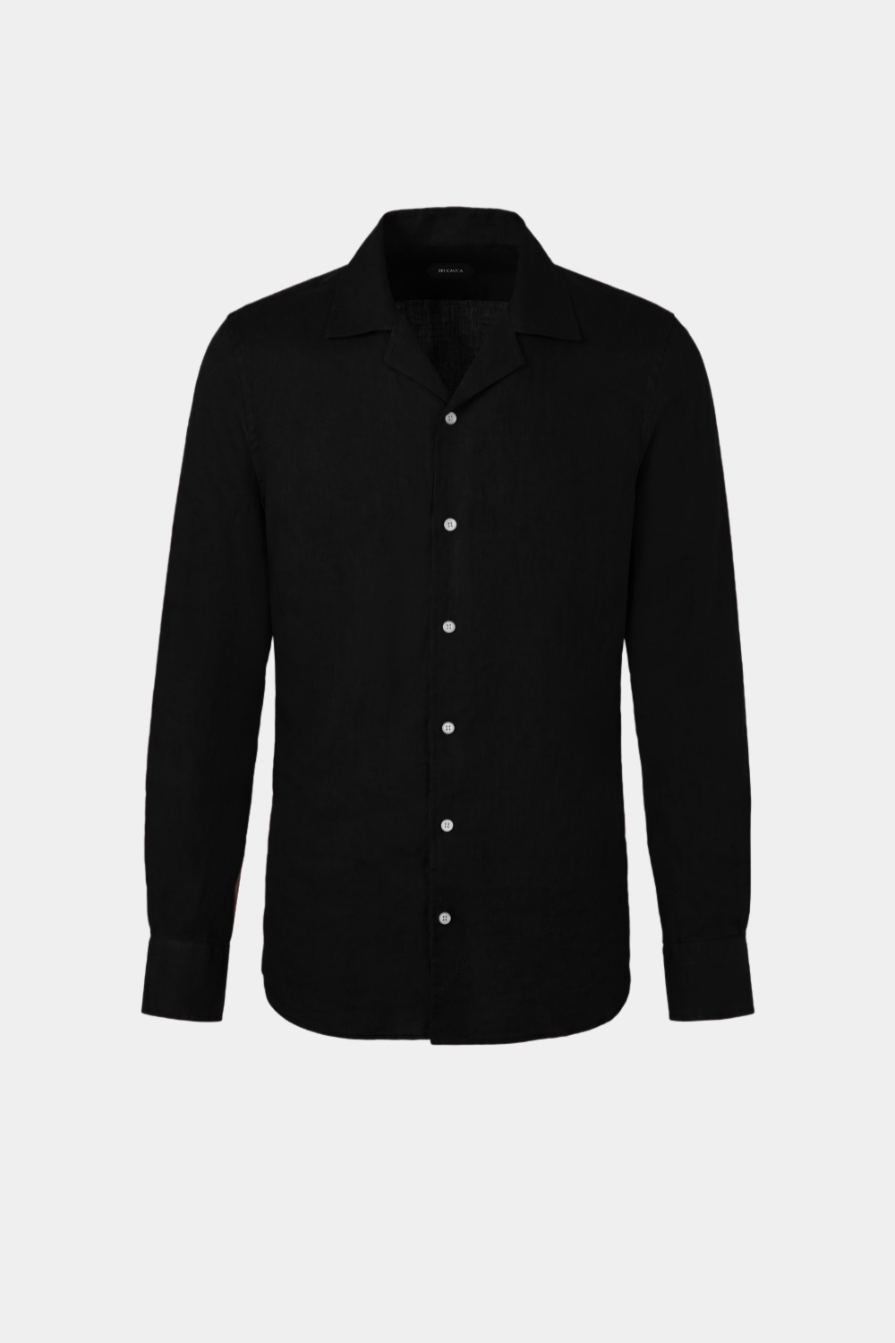 Black Linen Relaxed Shirt