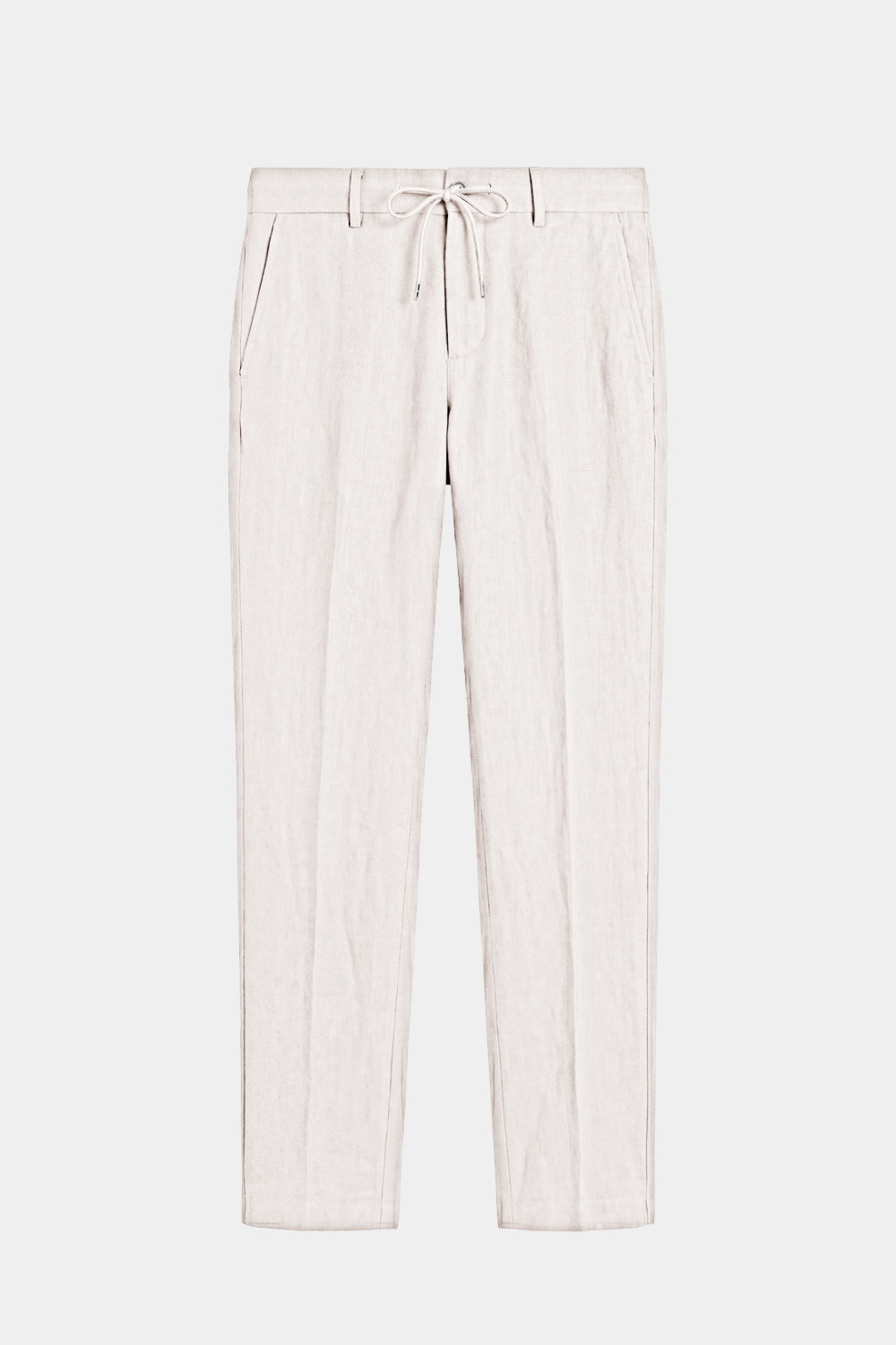 Ivory Linen Relaxed Pants