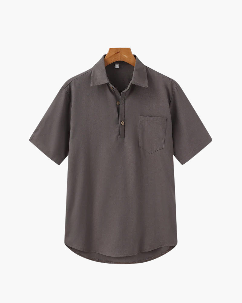 Casablanca Linen Polo Shirt - Effortless Elegance and Comfort