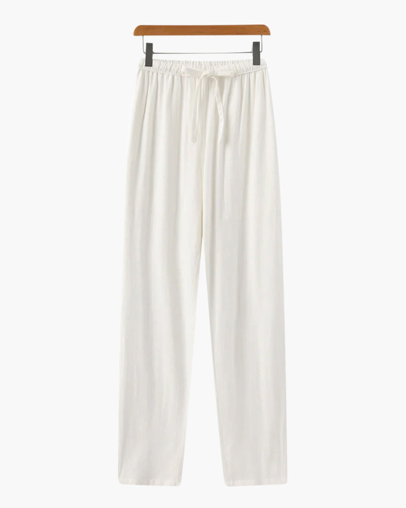 Marrakech Slim Fit Linen Trousers – Effortless Elegance