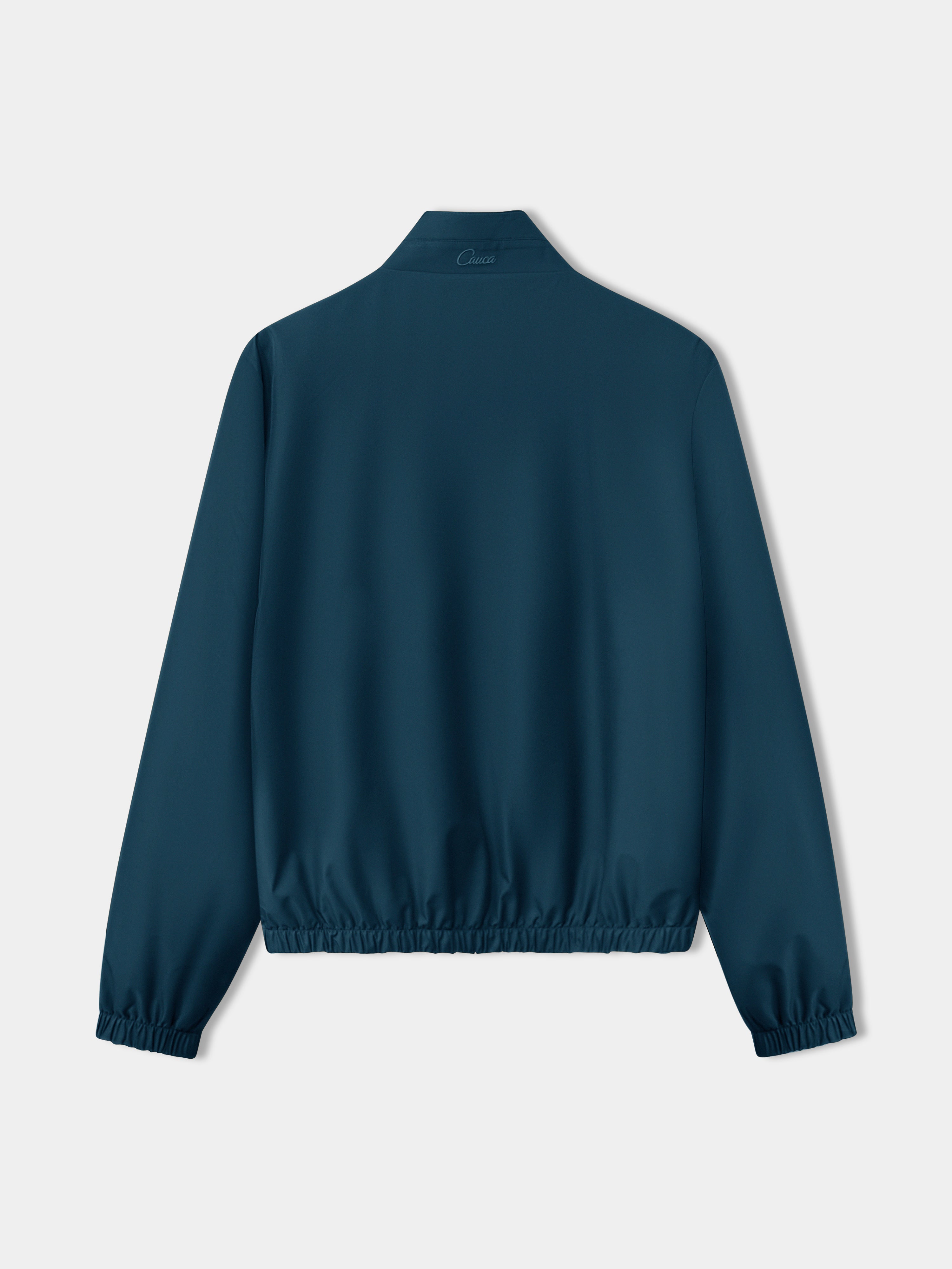 Petrol Blue Reversible Bomber Jacket