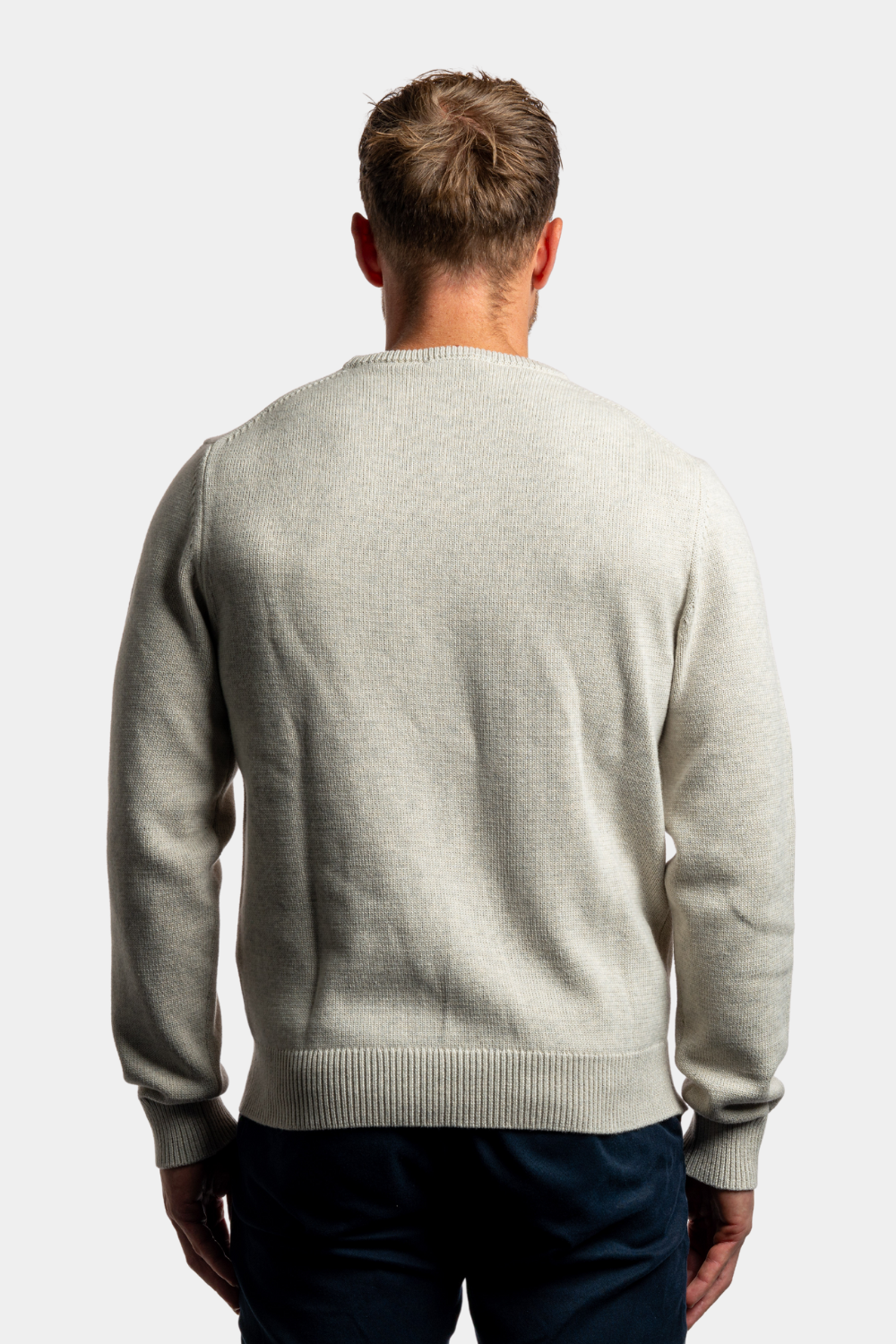 HEATHER GREY CREWNECK SWEATER