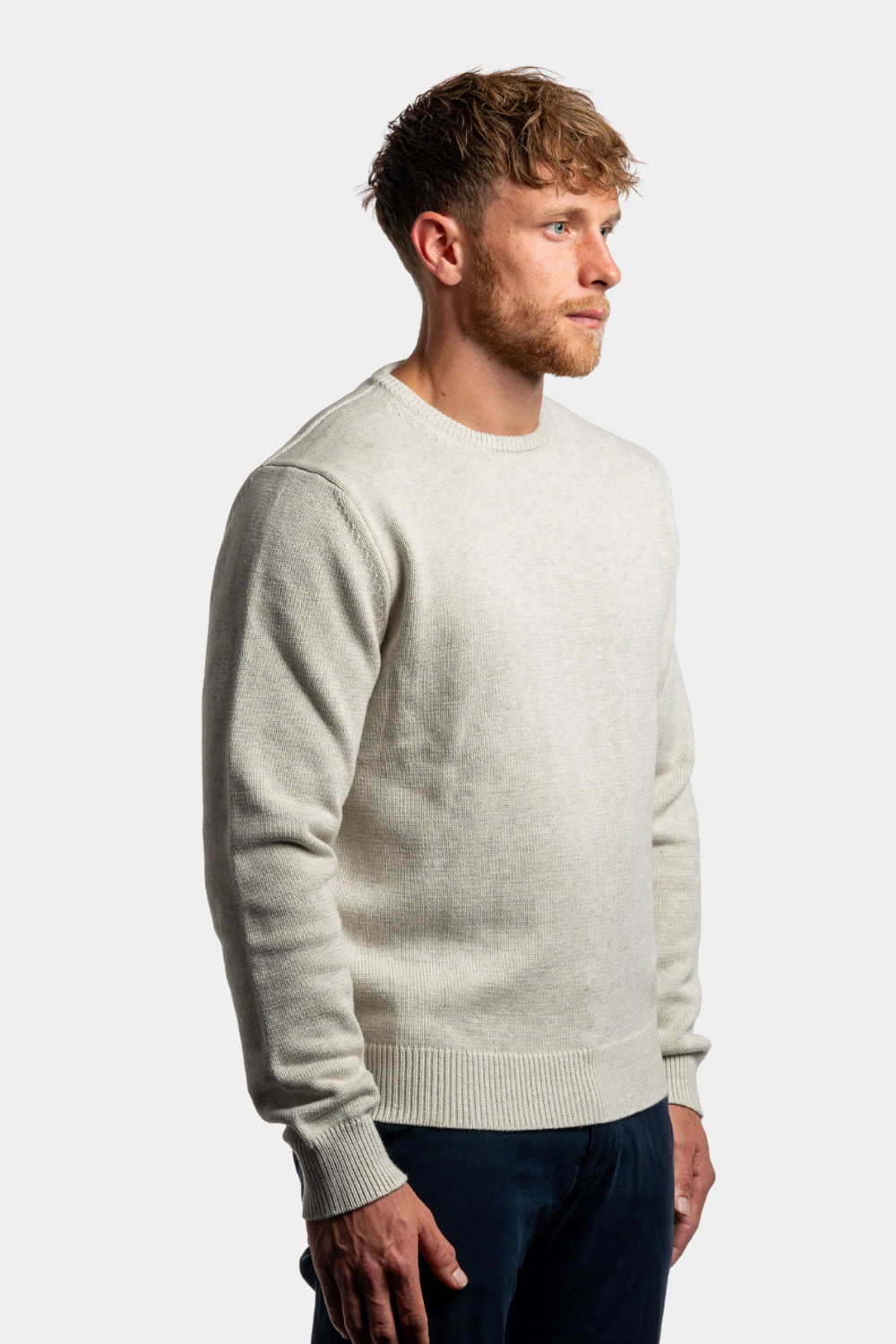 HEATHER GREY CREWNECK SWEATER