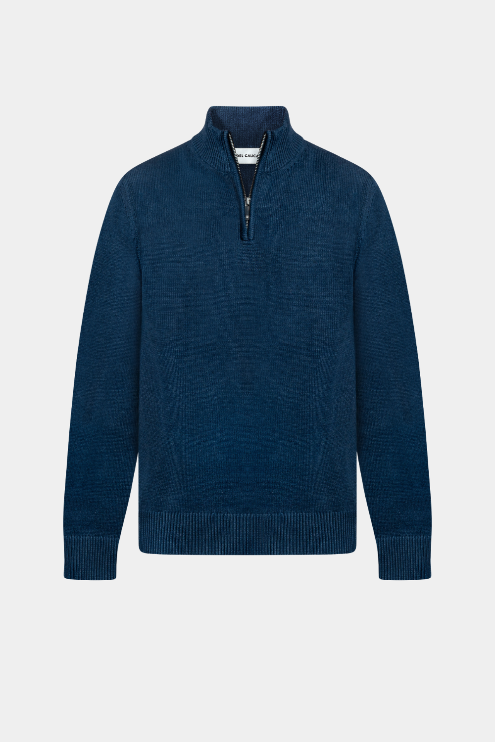 NAVY BLUE QUARTER ZIP SWEATER