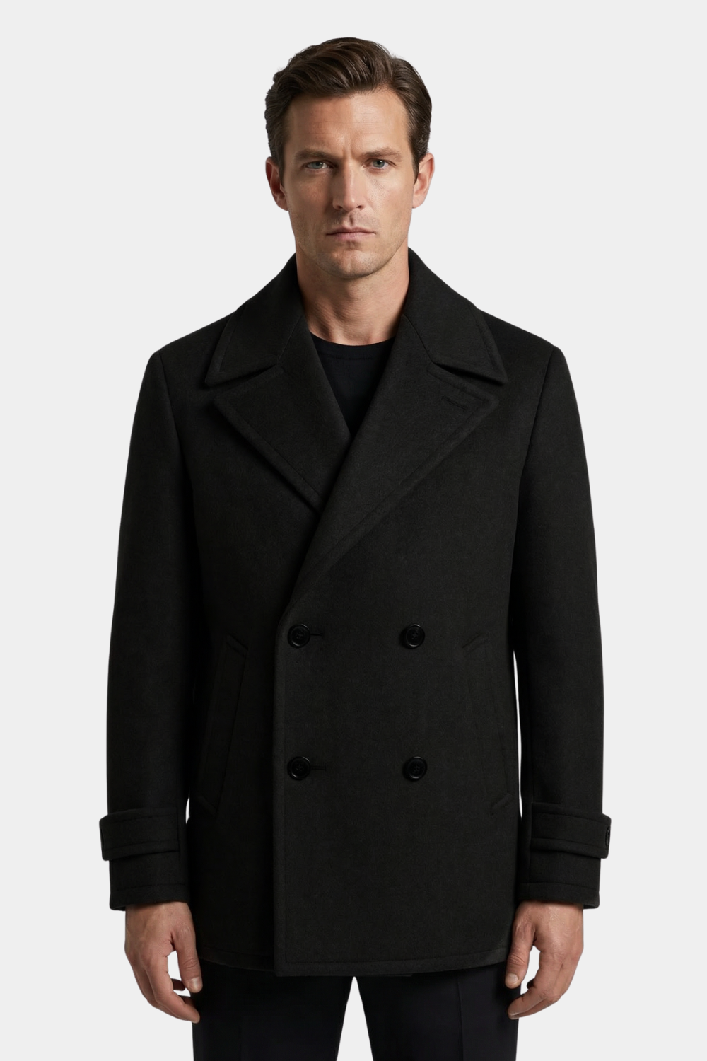BLACK PEACOAT