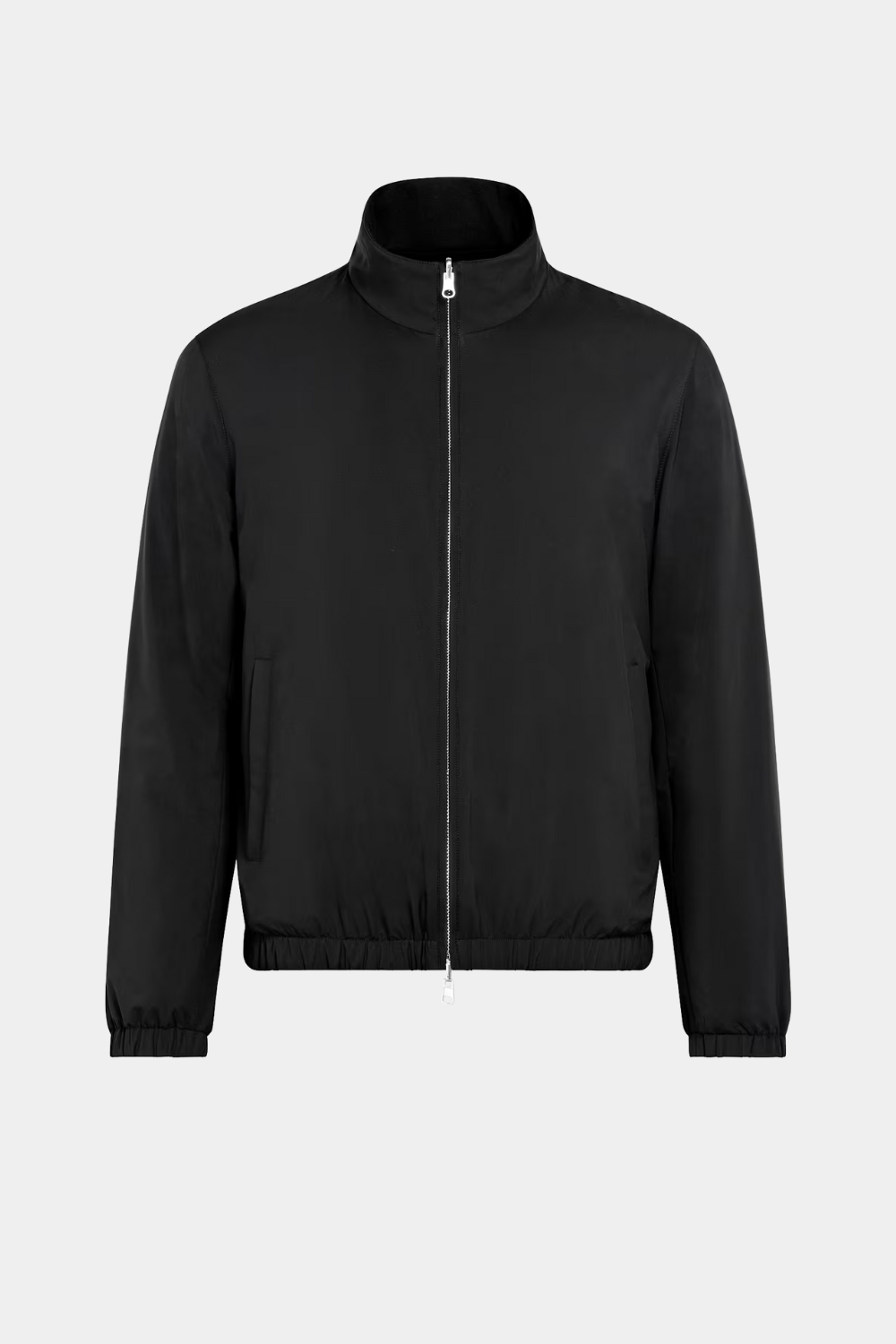 BLACK REVERSIBLE BOMBER JACKET