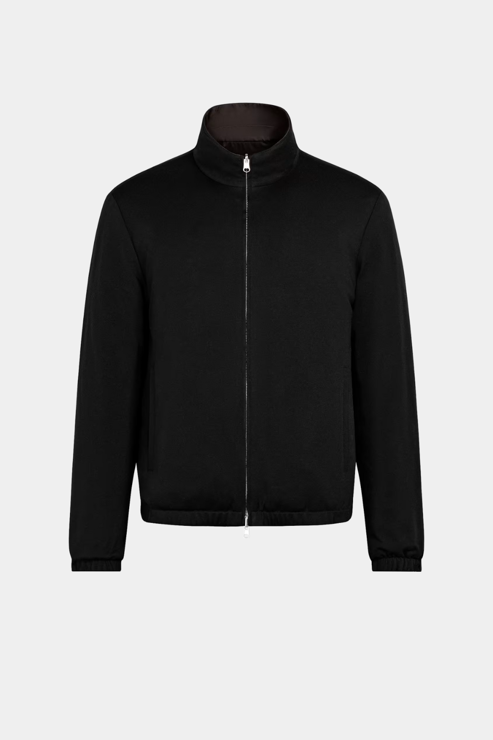 BROWN REVERSIBLE BOMBER JACKET