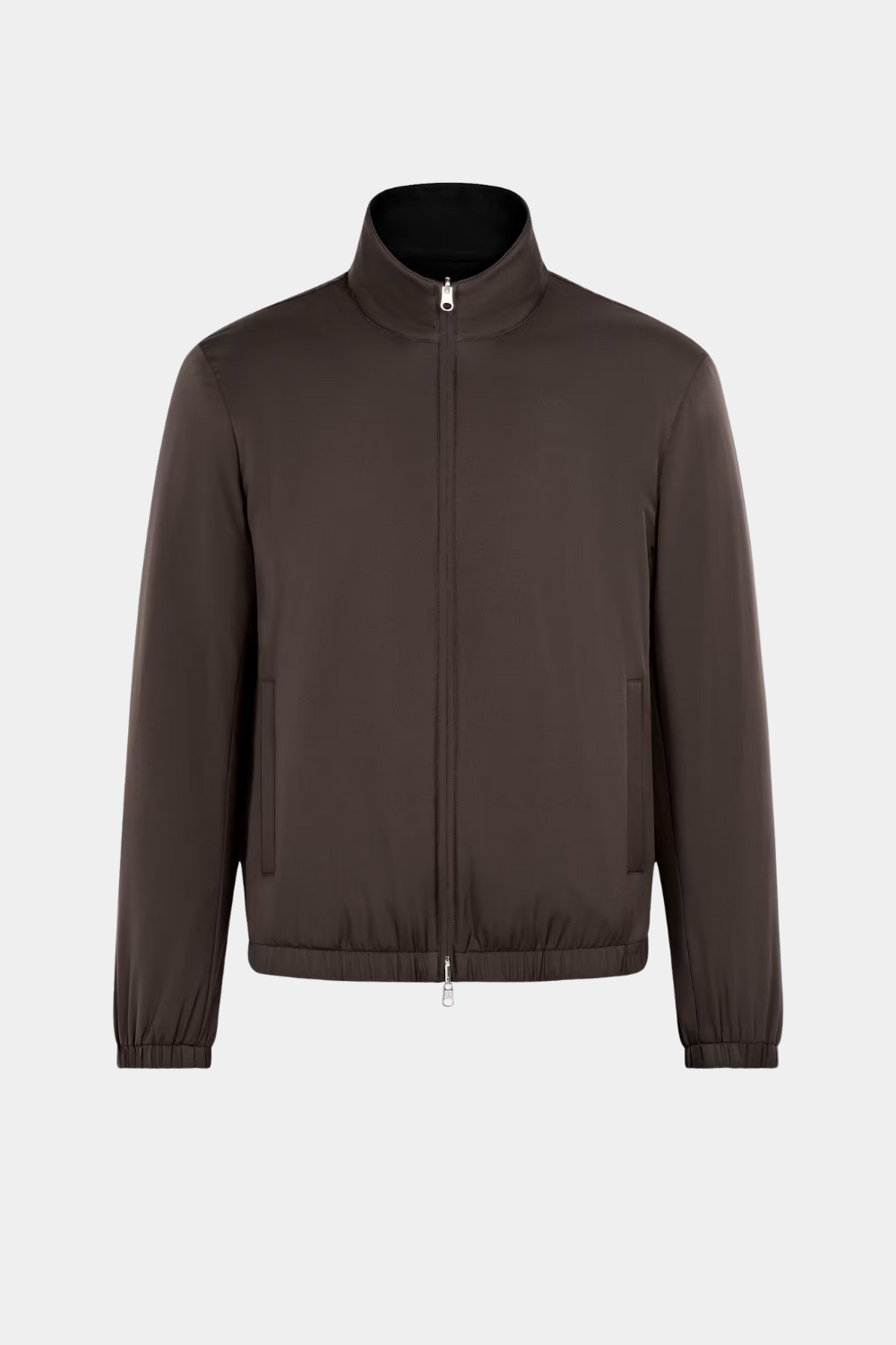 BROWN REVERSIBLE BOMBER JACKET