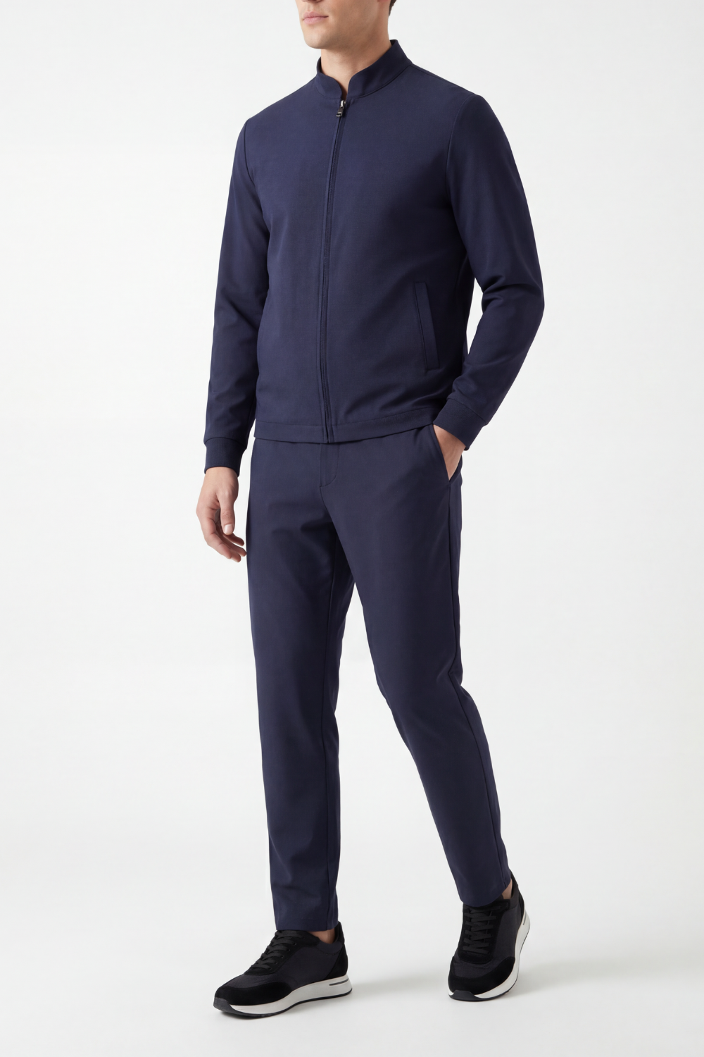 Navy Blue Urban Tech Jacket