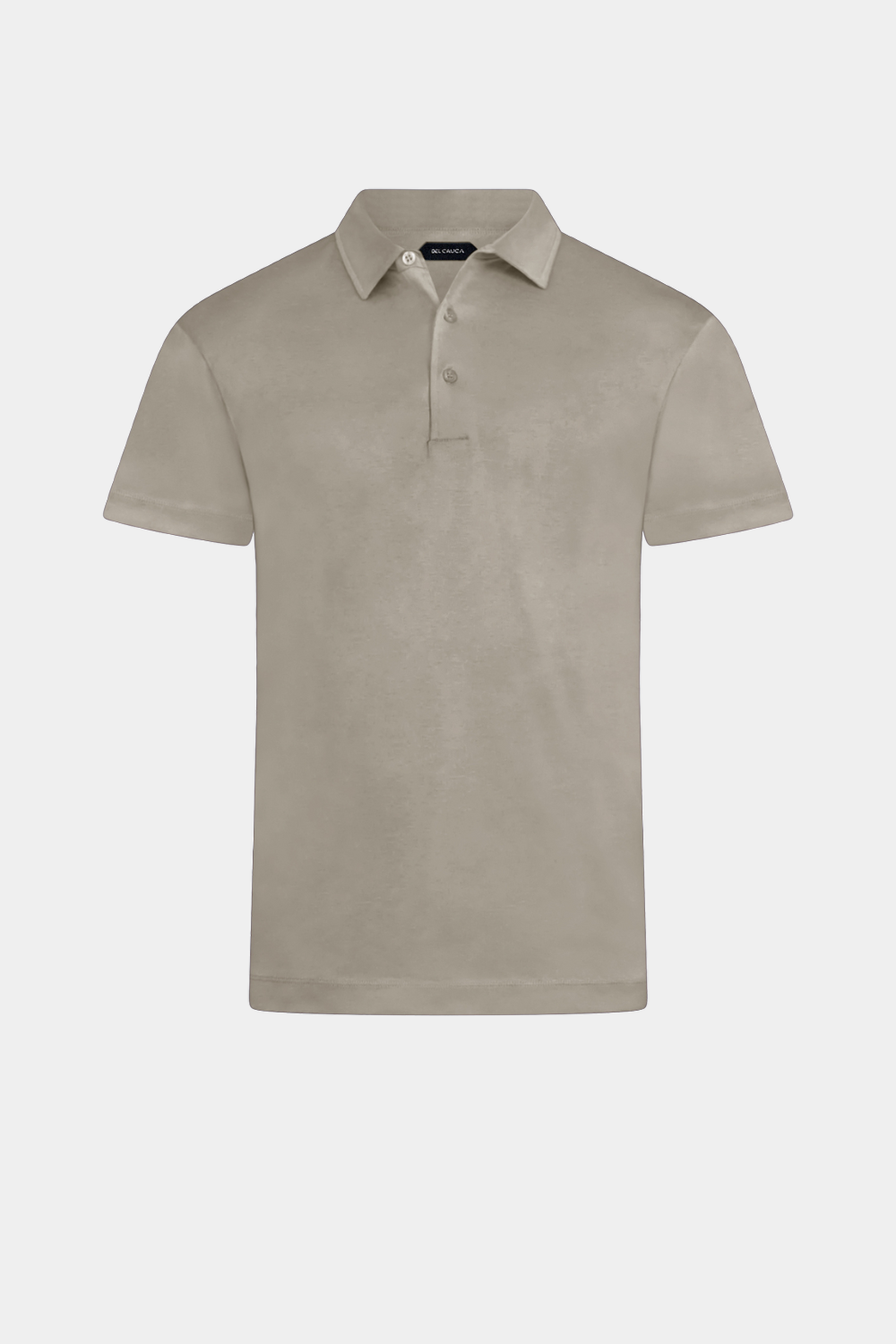 TAUPE MERCERIZED POLO SHIRT