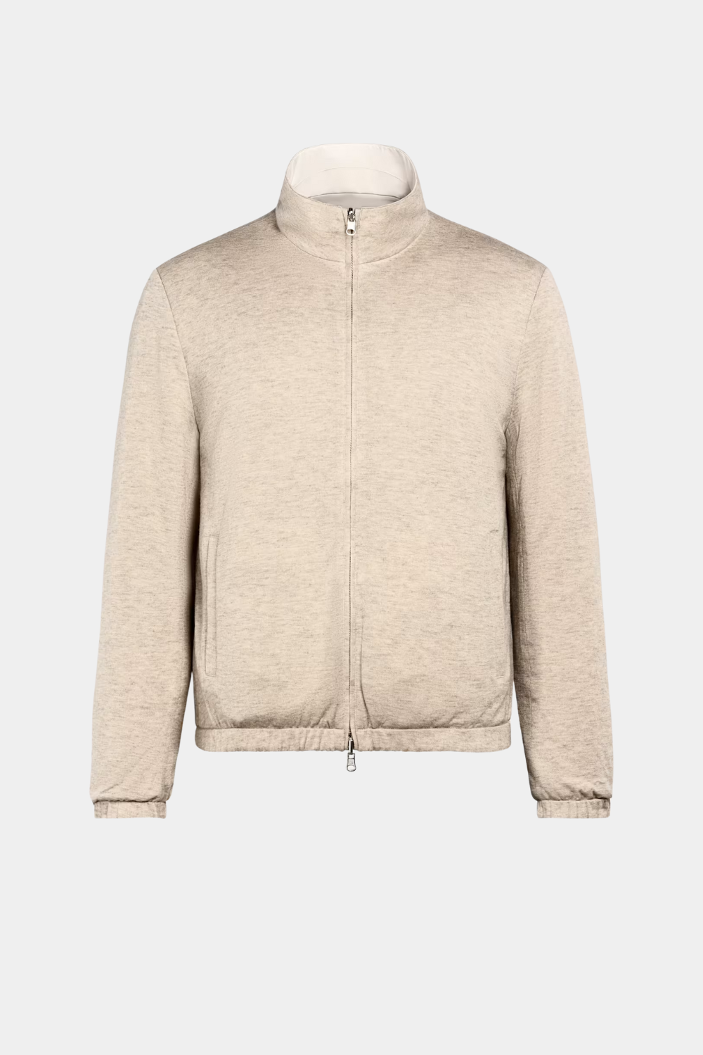 IVORY REVERSIBLE BOMBER JACKET