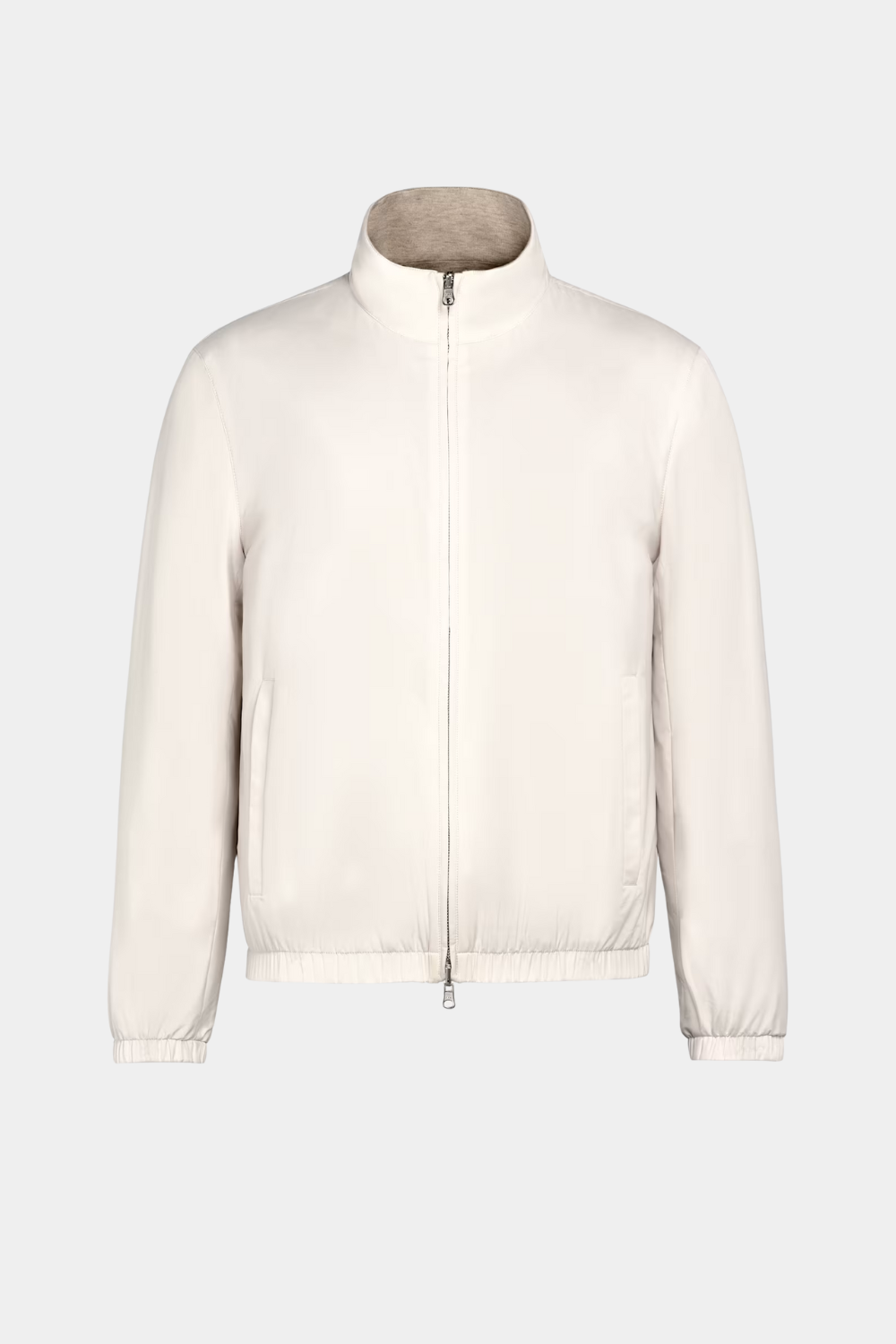 IVORY REVERSIBLE BOMBER JACKET