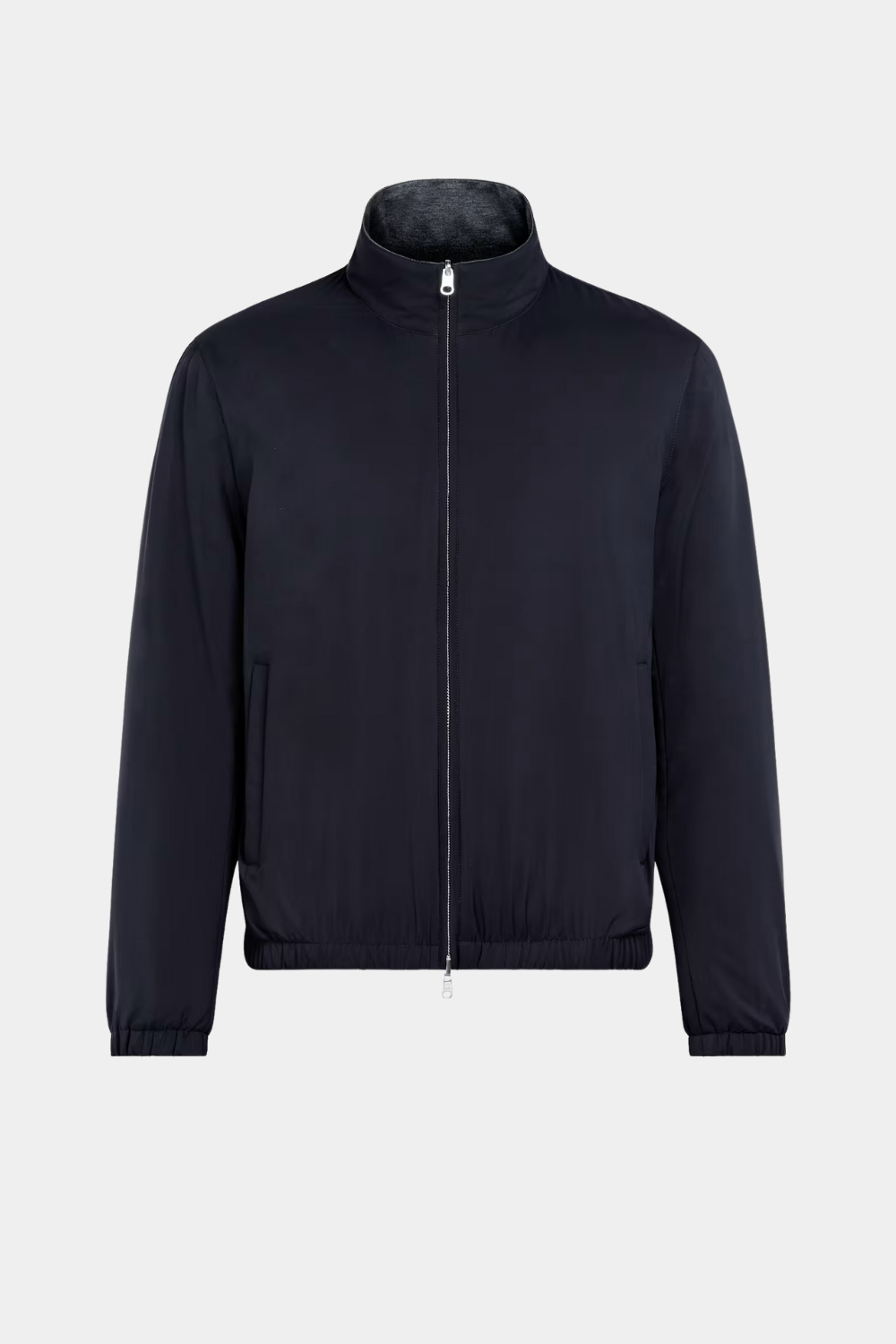 NAVY REVERSIBLE BOMBER JACKET
