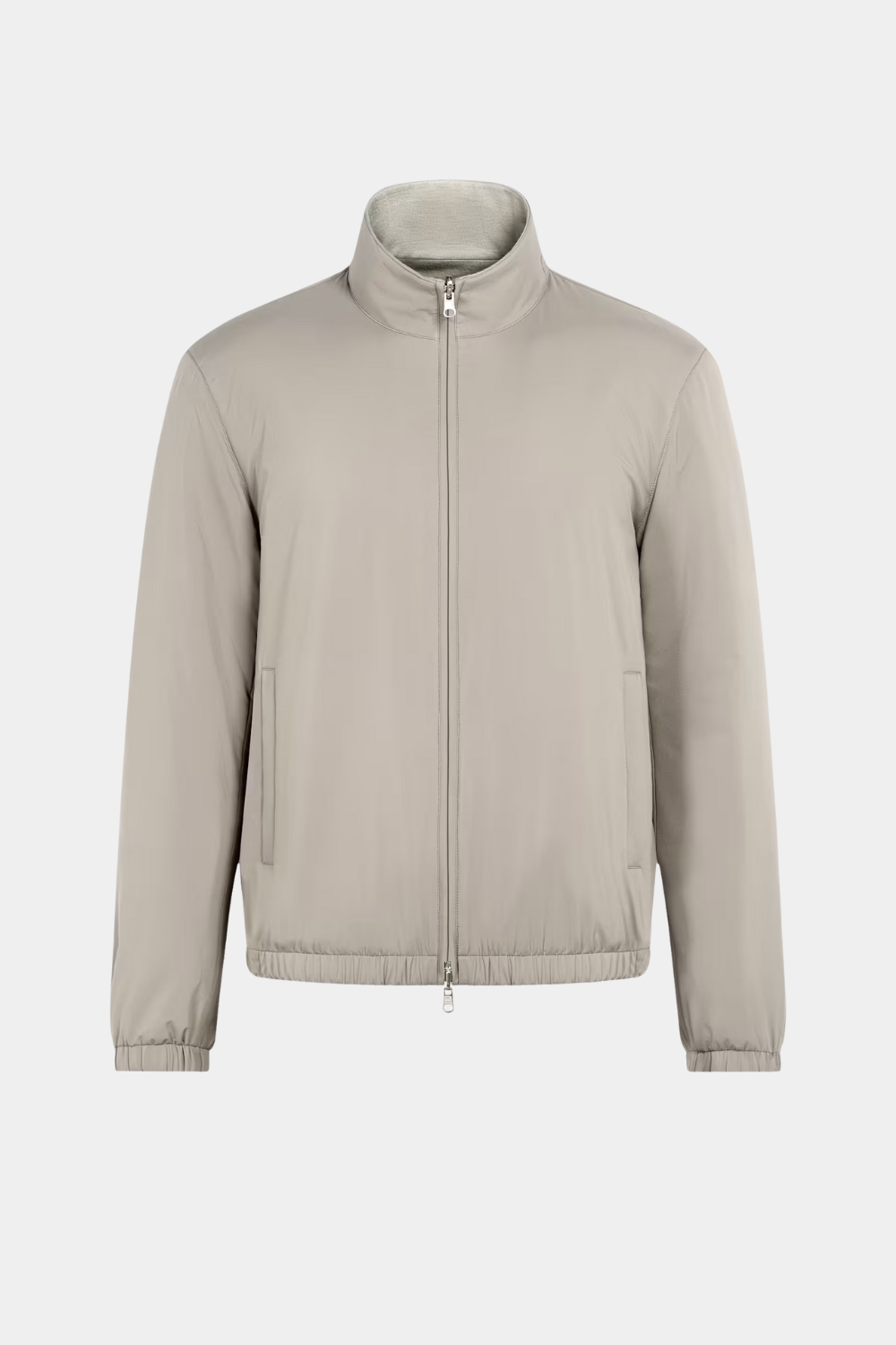 TAUPE REVERSIBLE BOMBER JACKET